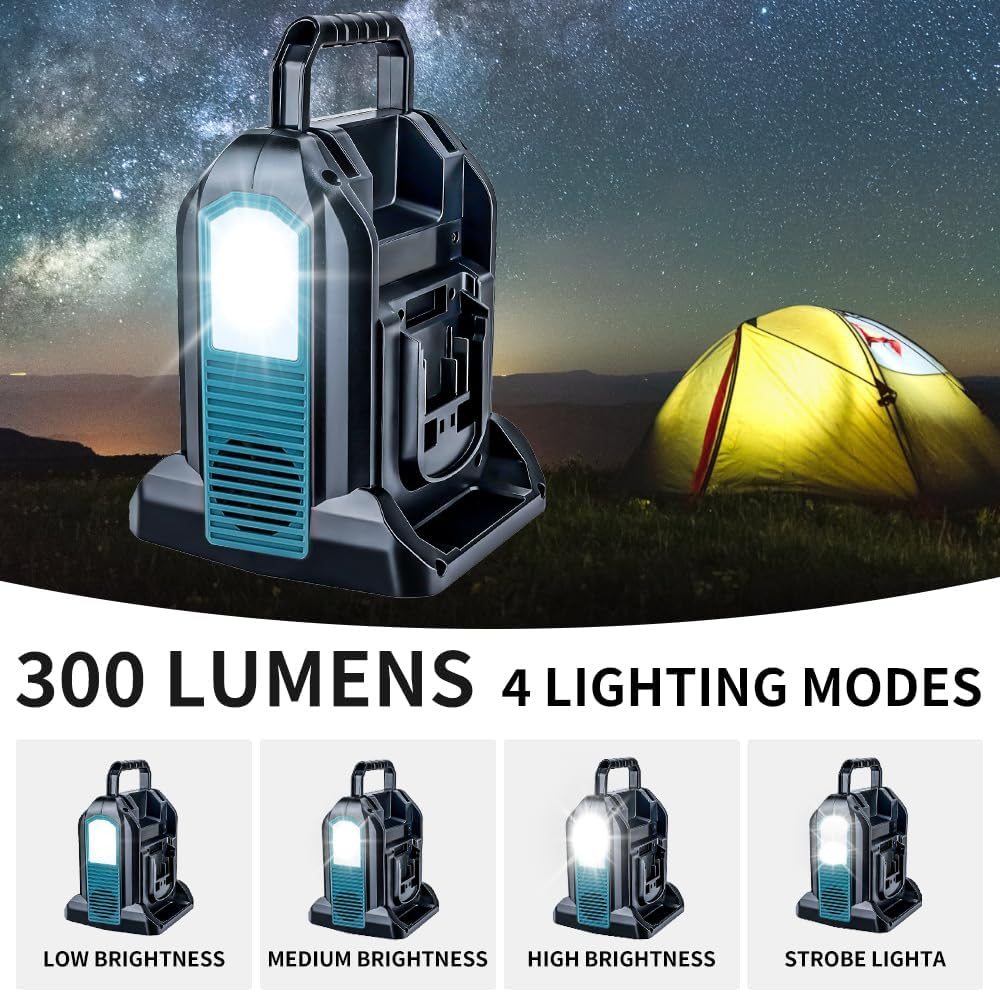 350W 2 Ports Pure Sine Wave Power Inverter, DC 18V to 230V-240V AC Supply, Compatible with Makita 18V Batteries (Battery Not Included) | Portable Outdoor Power Converter image number 4