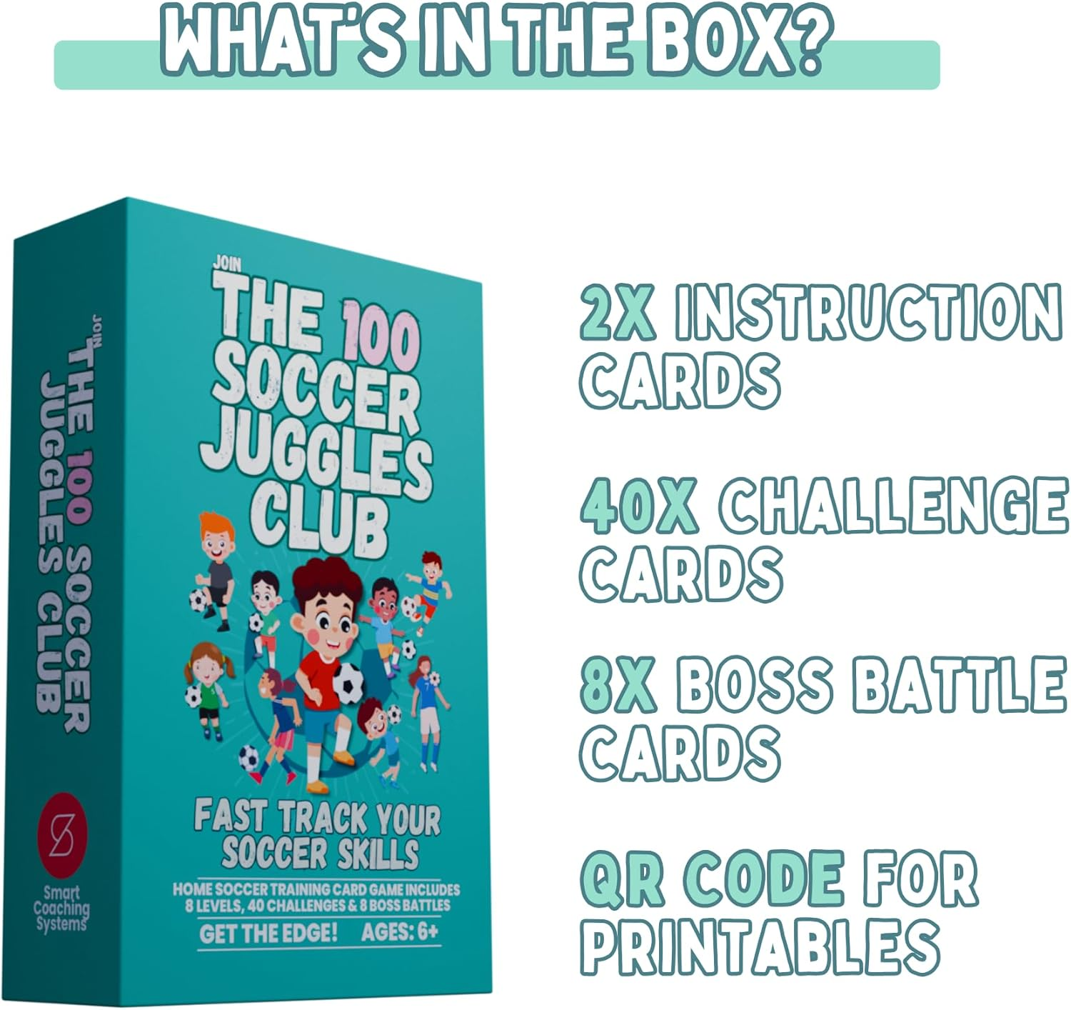 The 100 Soccer Juggles Club - Soccer Training Card Game for Kids to Practice at Home image number 6