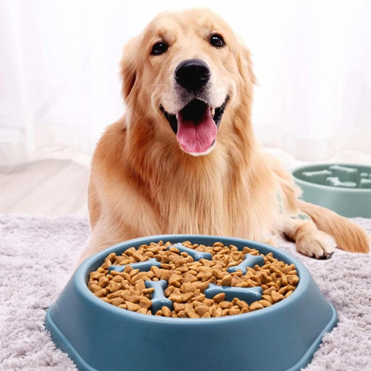 Anti-Slinging Bowl for Dogs, Sling Bowl Dogs, Slow Feeder Dog, anti Sling Bowl for Dogs, anti Slinging Bowls for Dogs, anti Slinging Bowl, Cat (Blue) image number 2