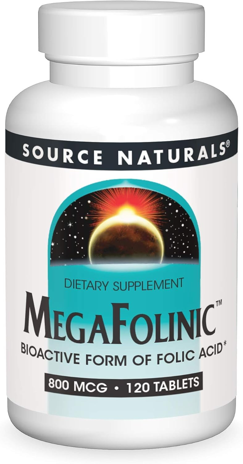 Source Naturals Megafolinic 800Mcg - 120 Tablets image number 3