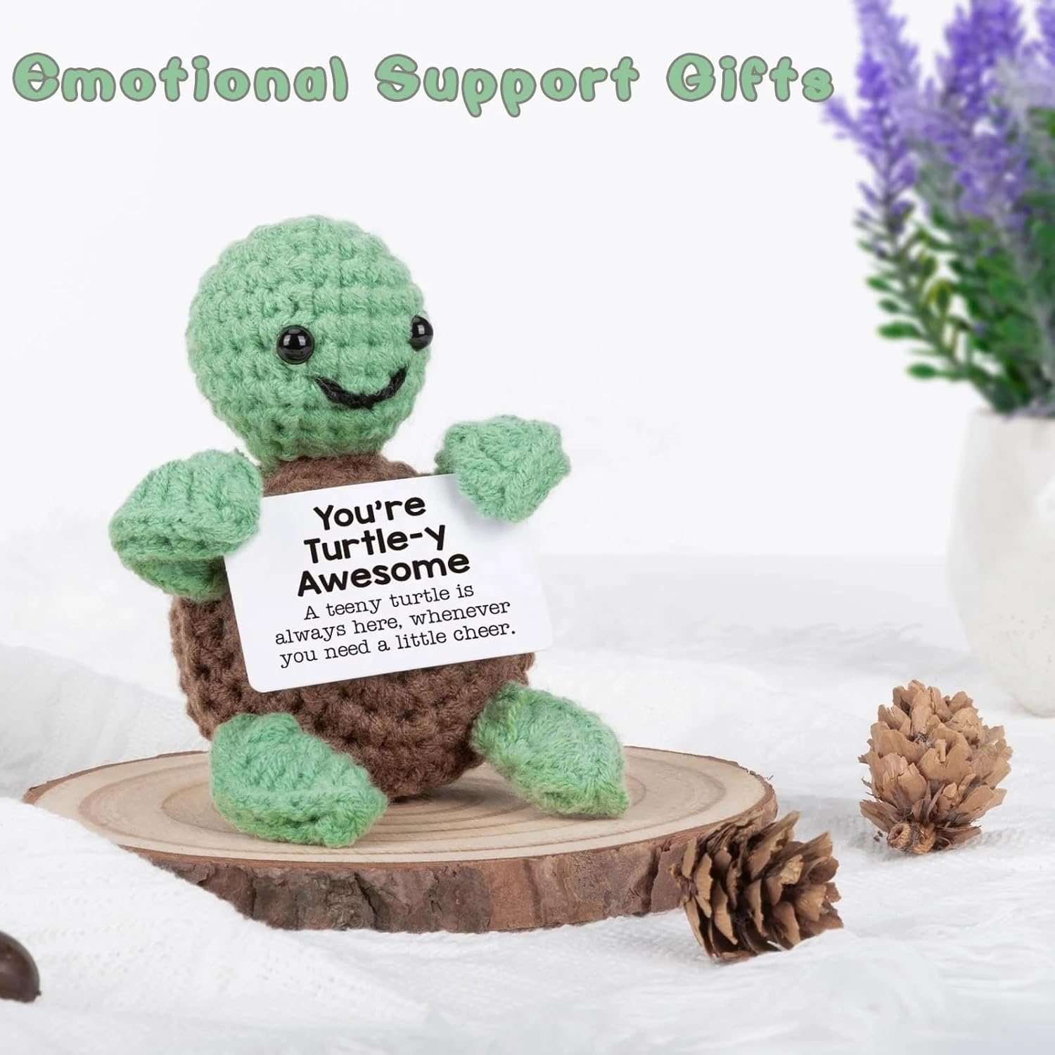 SACHPER Positive Crochet Animals & Emotional Support (Turtle-Y Awesome Friend) image number 1