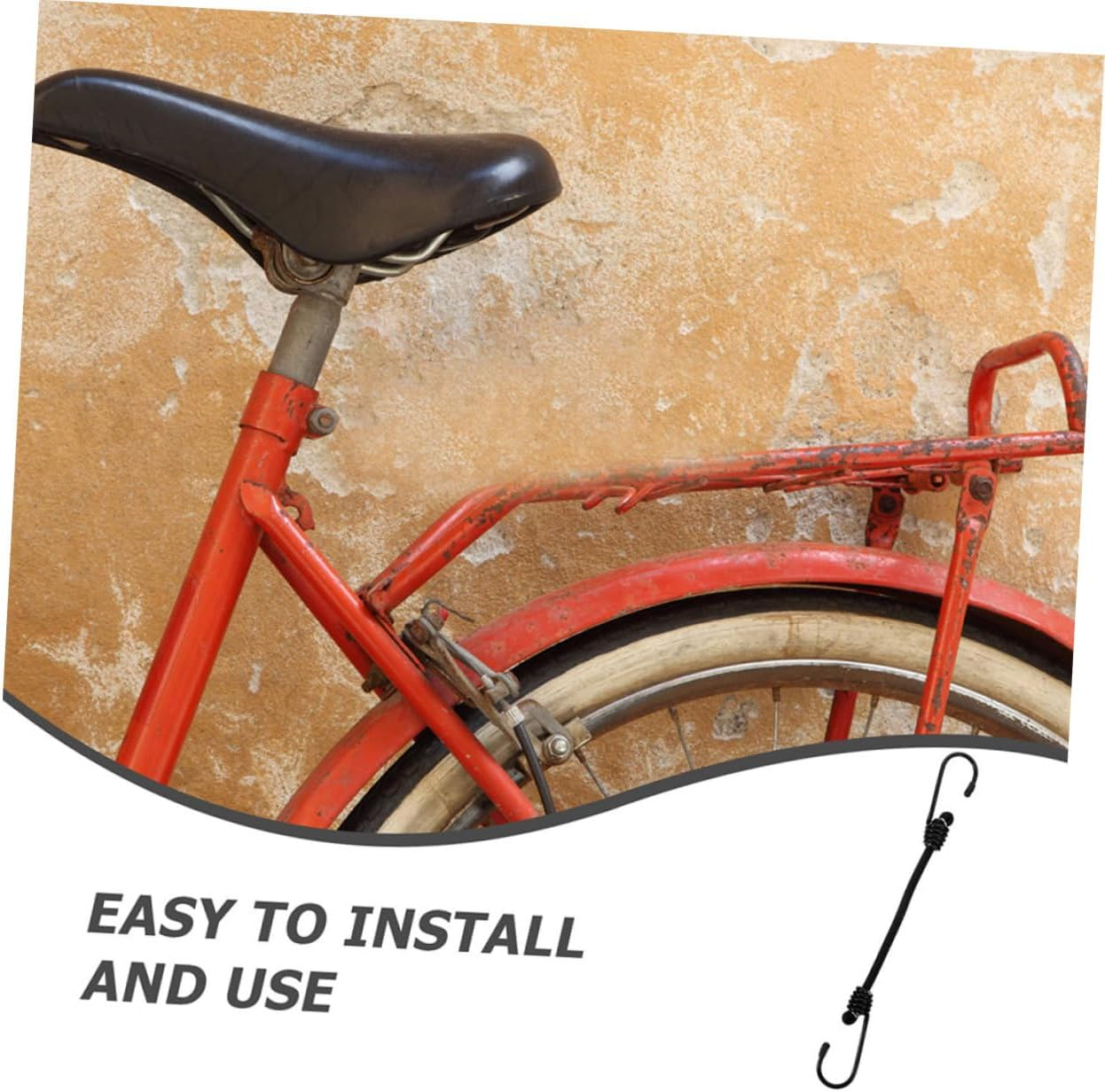 ULTECHNOVO 4Pcs Elastic Luggage Rope Straps Bungee Cords Hooks Versatile Luggage Straps for Suitcases Carabiner Clips for Secure Tie Down image number 6