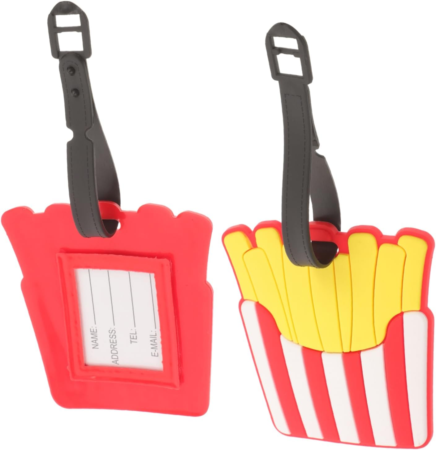 Yardenfun 2Pcs Cruise Luggage Tags Women Suitcase Tags Cartoon Design Portable Luggage Name Id Identifier image number 6