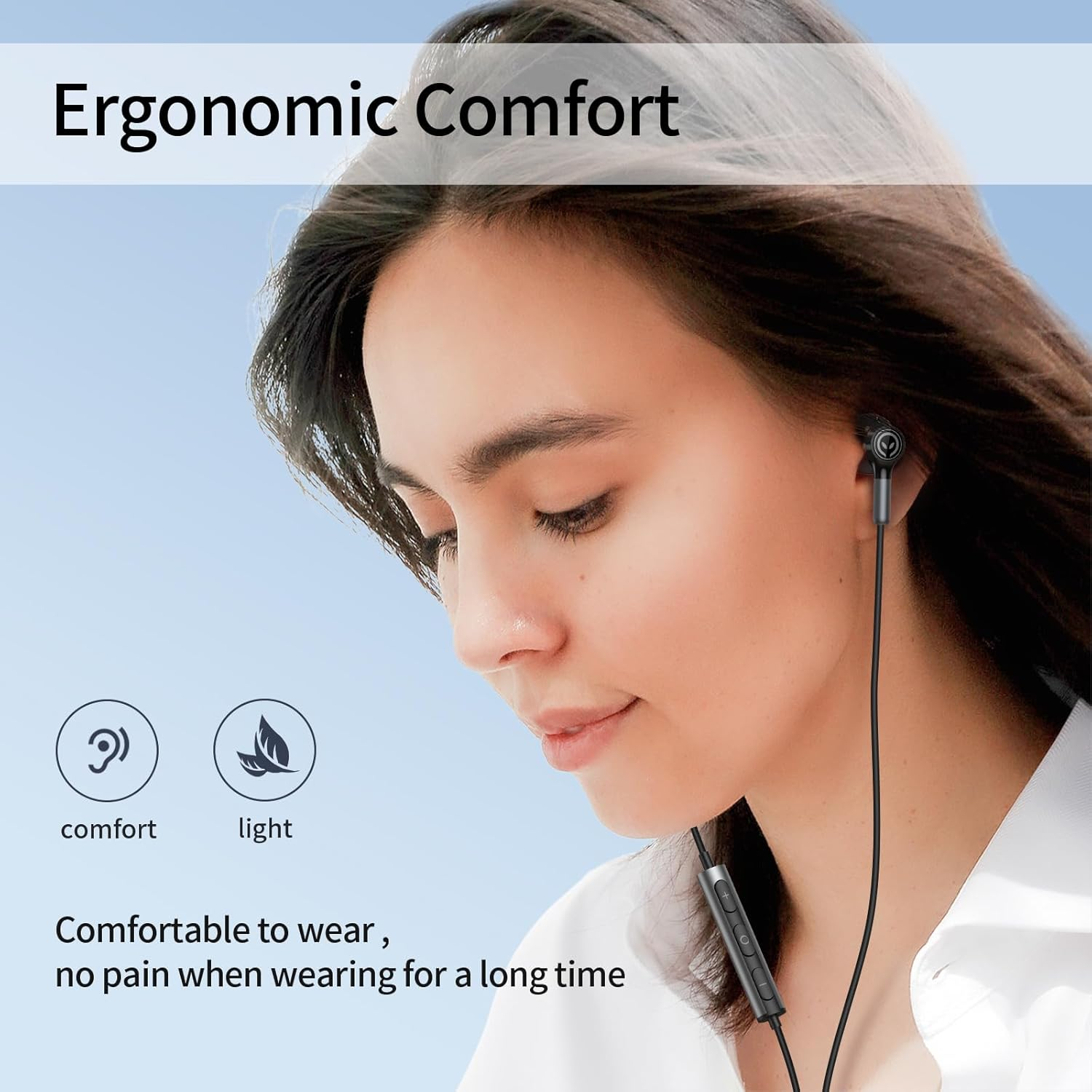 BENEWY ME910 Earphones, Wired Headphones with Microphone, In-Ear Noise Lsolating Earbuds and Volume Control, 3.5Mm Jack Earphones for Iphone, Ipod, Ipad, MP3, Huawei, Samsung image number 6