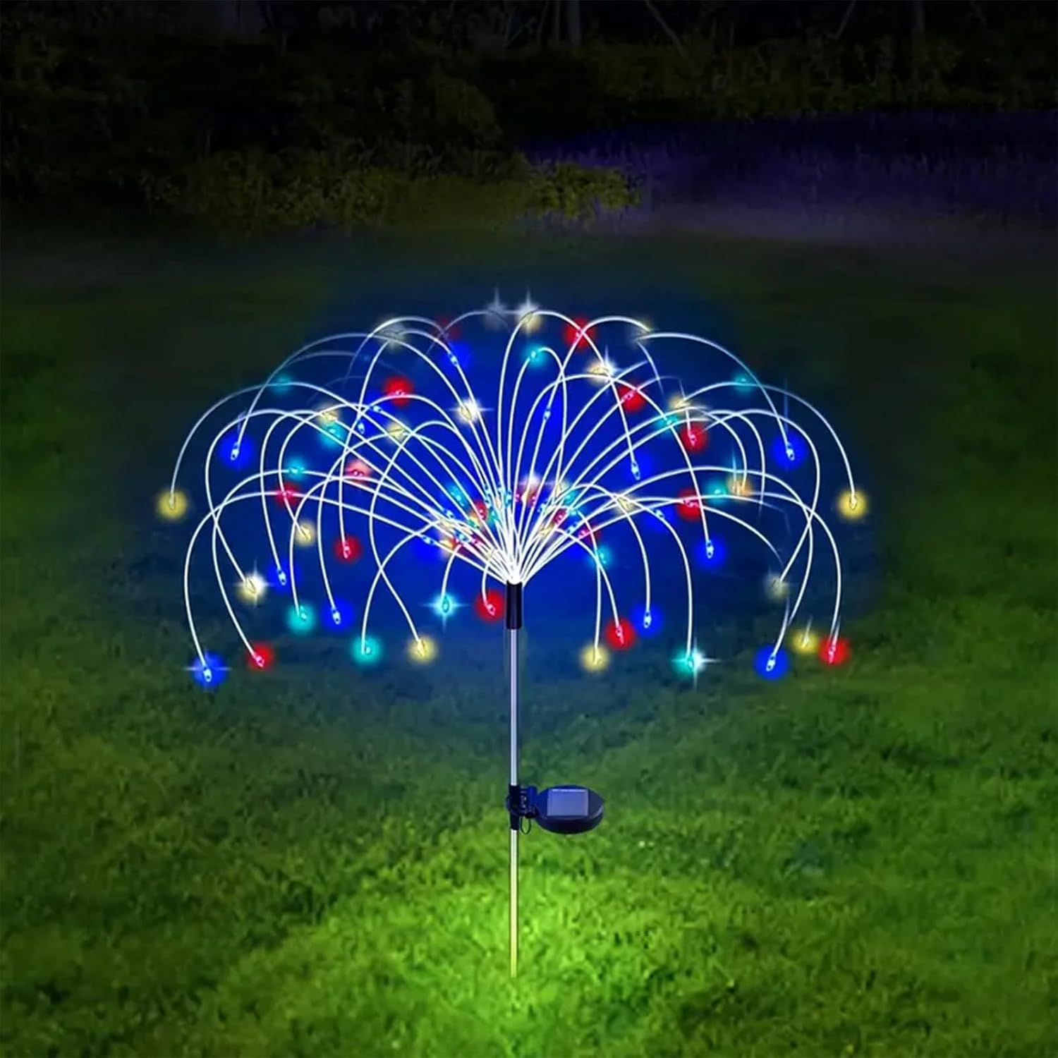 Koboko Solar Fireworks Garden Lights, 60 LED Solar Garden Light Outdoor, 8 Modes Solar Lights Garden Decoration, Waterproof Fireworks Lights, Coloured Solar Lights for Outdoor Yard Balcony Patio image number 6