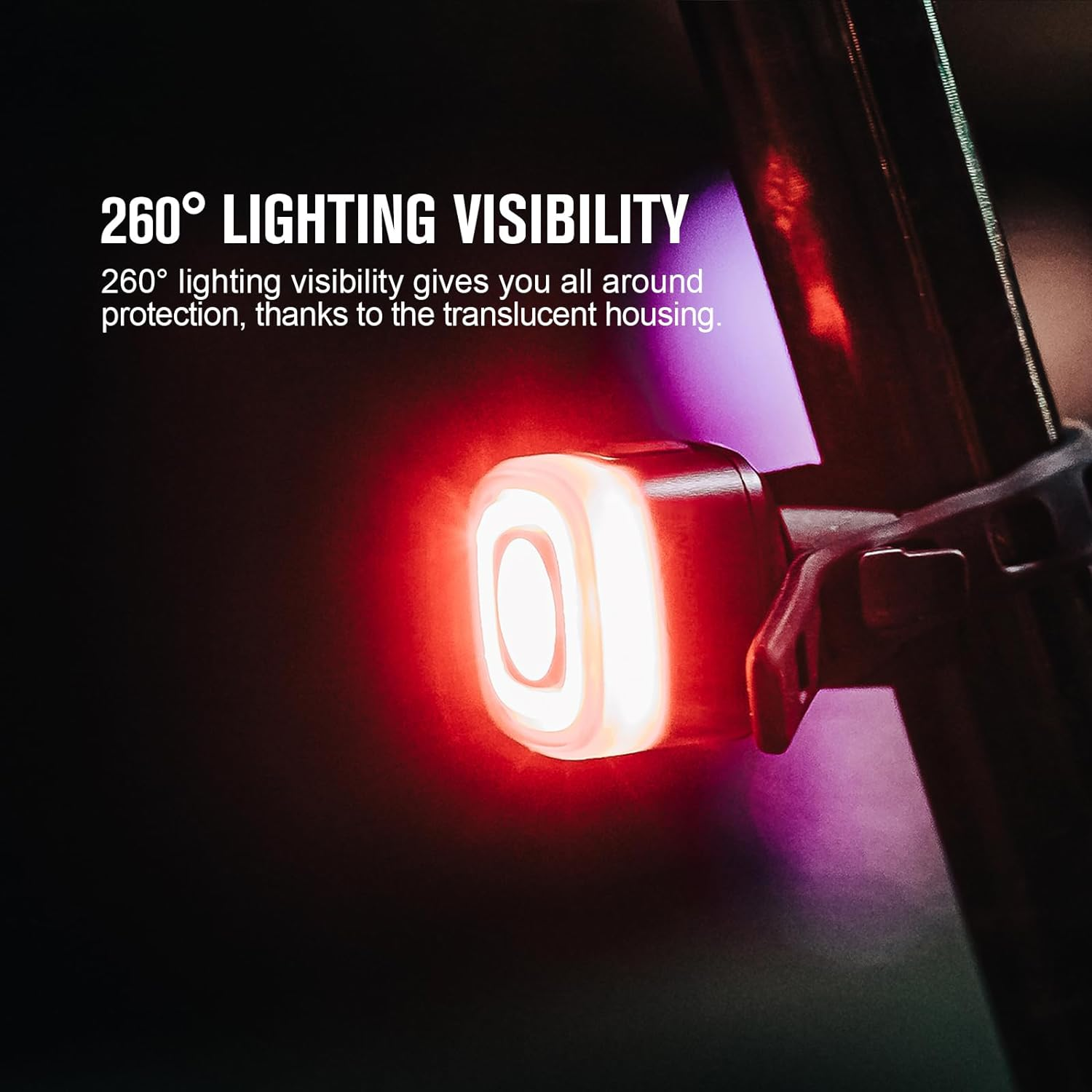 OLIGHT Rn120C（Type-C） Port Powerful Bike Taillight Max 120 Lumens Rechargeable for Daily Commuting and Road Cycling image number 4