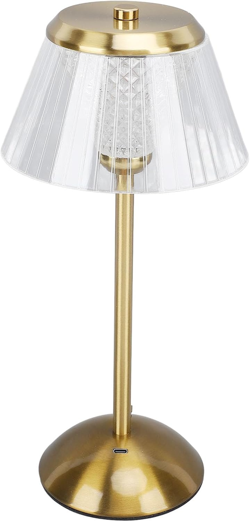 Cryfokt Crystal Desk Lamp Rechargeable 3 Color Temperature Dimmable LED Nightstand Table Light for Bedroom Living Room, Touch Control for Various Activities image number 6