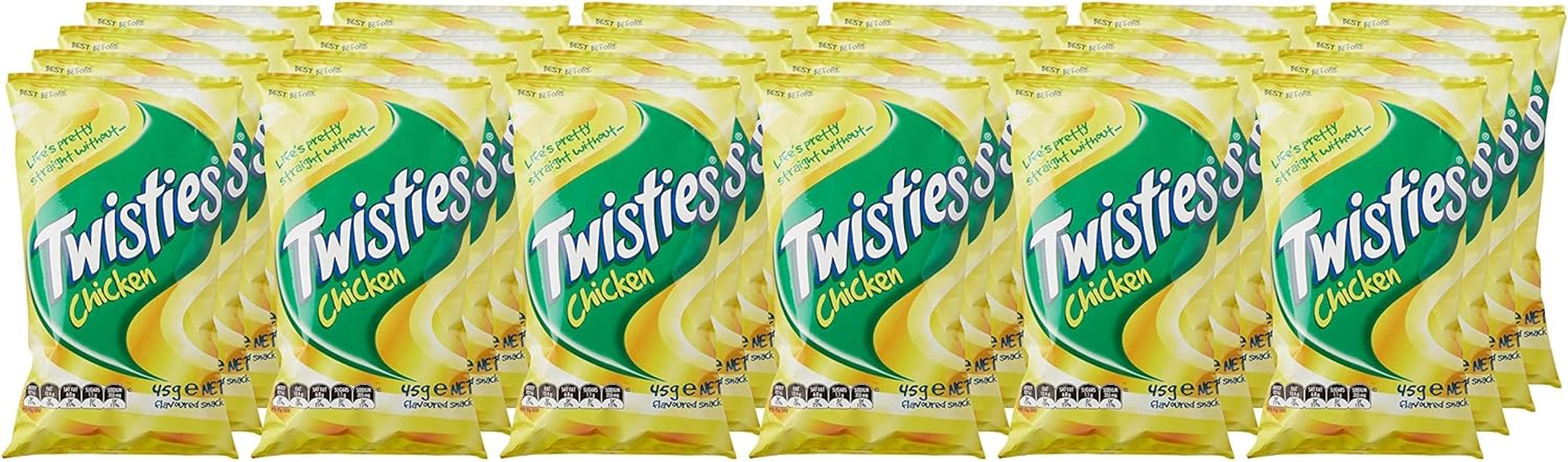 Twisties Chicken Flavour Snacks, 24 X 45 Grams image number 4