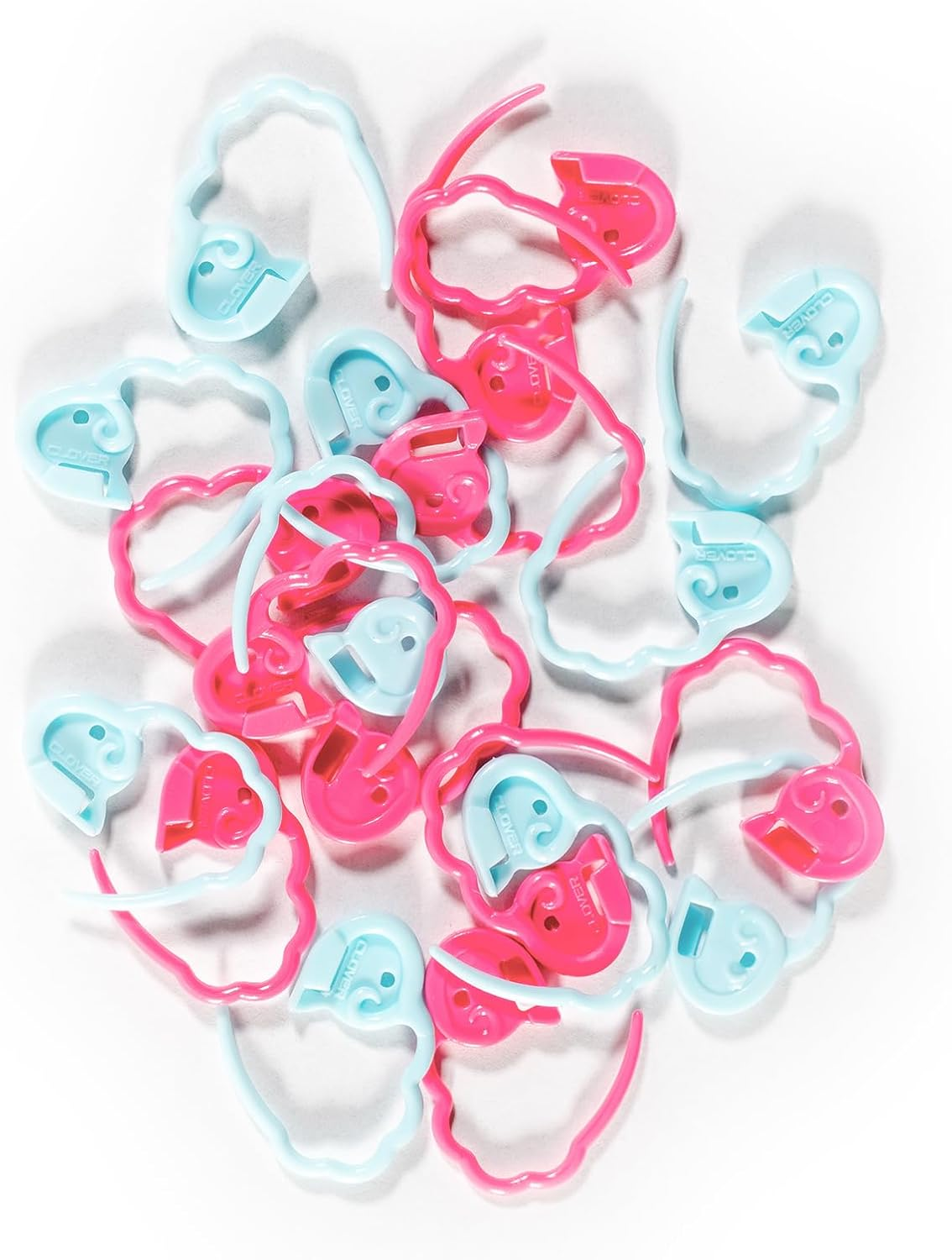 Clover Medium Quick Locking Stitch Markers 20-Pieces
