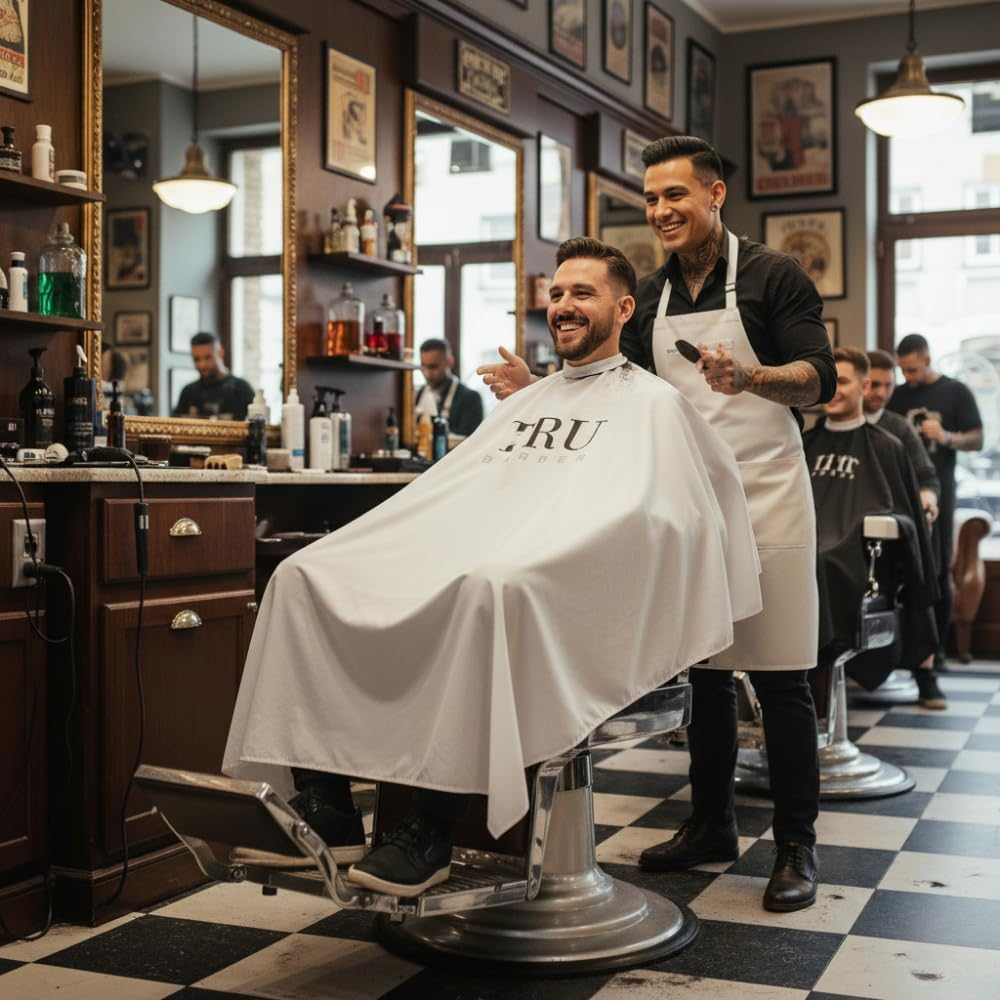 Barber Cape, Hairdresser Cape, Professional Salon Cape, Pro Cutting Waterproof Cape, Salon Barber Gown image number 5