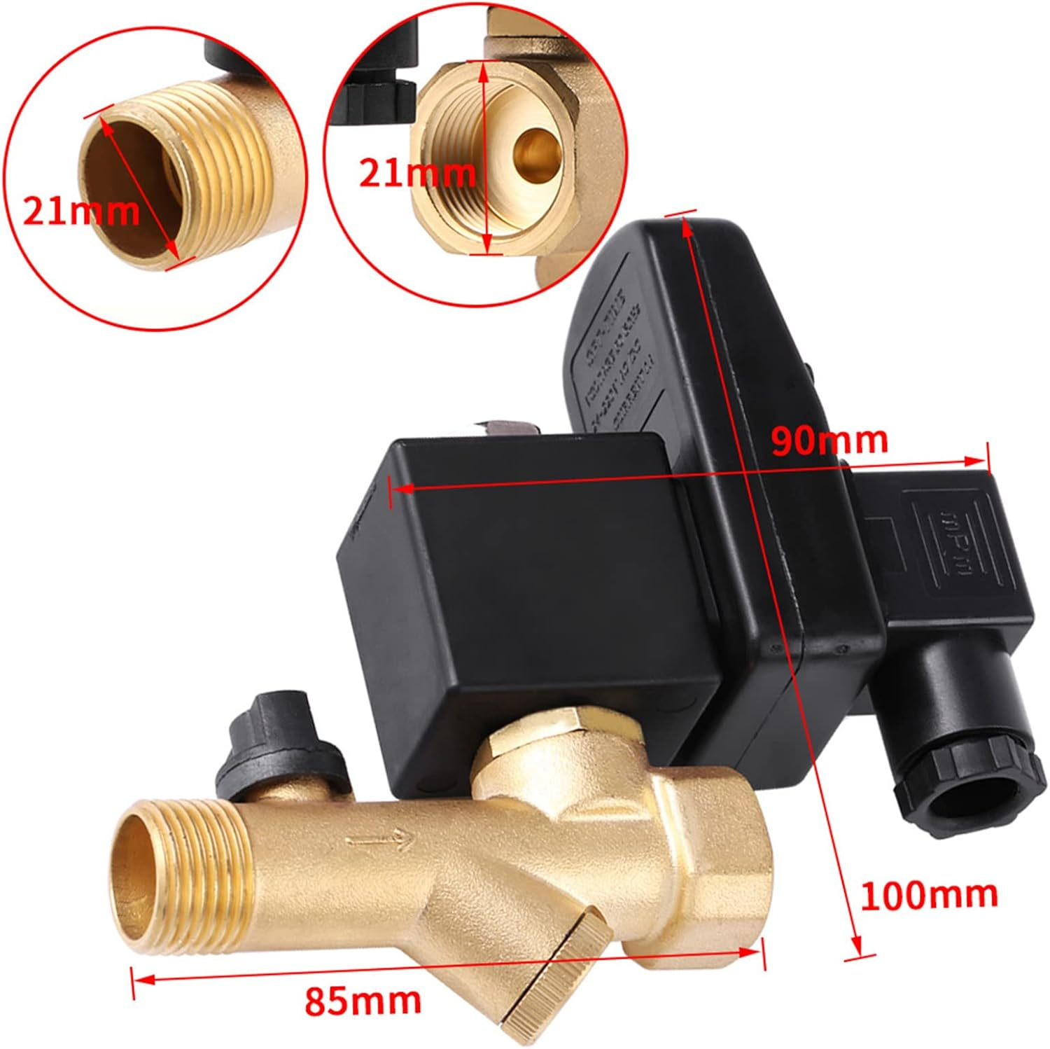 Air Tank Drain Valve, G1/2 DN15 Automatic Electronic Timed Drain Valve for Air Compressor Condensate Management, Integrated Valve(Ac230V) image number 6