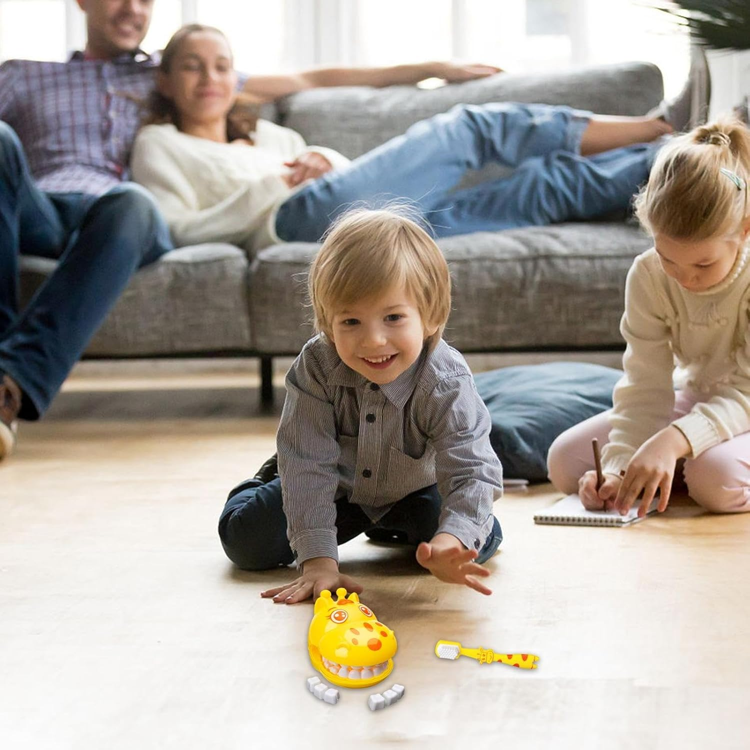 Teeth Brushing Toys Toddler - Learning Preschool Toys, Cleaning Teeth Toy| Children'S Teeth Brush Tools, Giraffe Brush Teeth Toy, Giraffe Teeth Toy Set,Giraffe Teeth Brushing Toys,Simulation Dentist