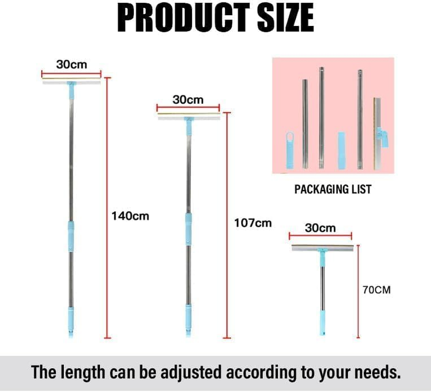 Double Sided Pet Hair Removal Carpet Rake with 55" Adjustable Long Handle for Low Pile Rugs, Couch, Mats and Furniture, Restore Carpet Fluffiness