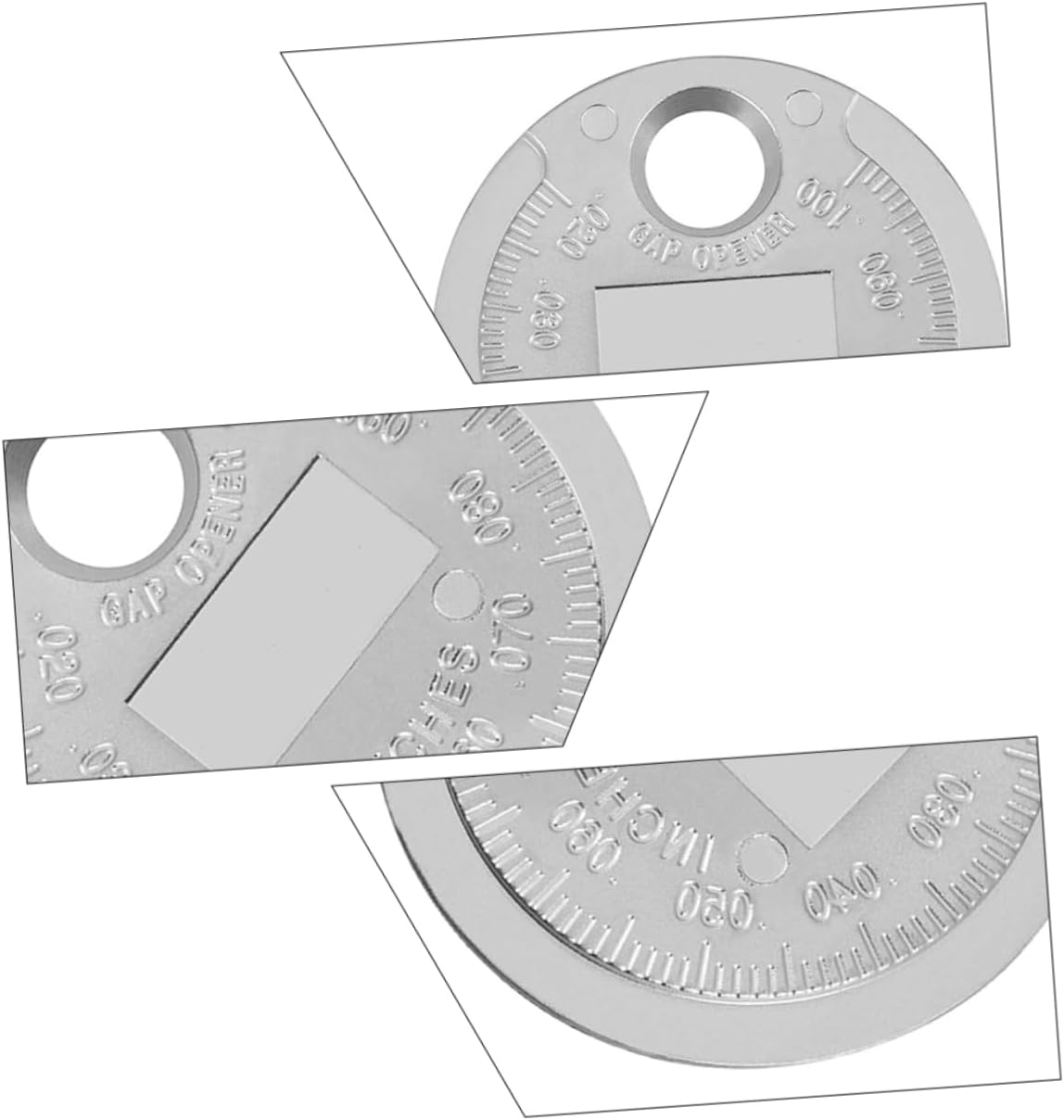 Cabilock 2Pcs Wire Spark Plug Gaps Gauge Tool 0.02"-0.1" Precision Carbon Steel Metric and Imperial Measurement for Automotive Ignition Repair and Maintenance image number 4