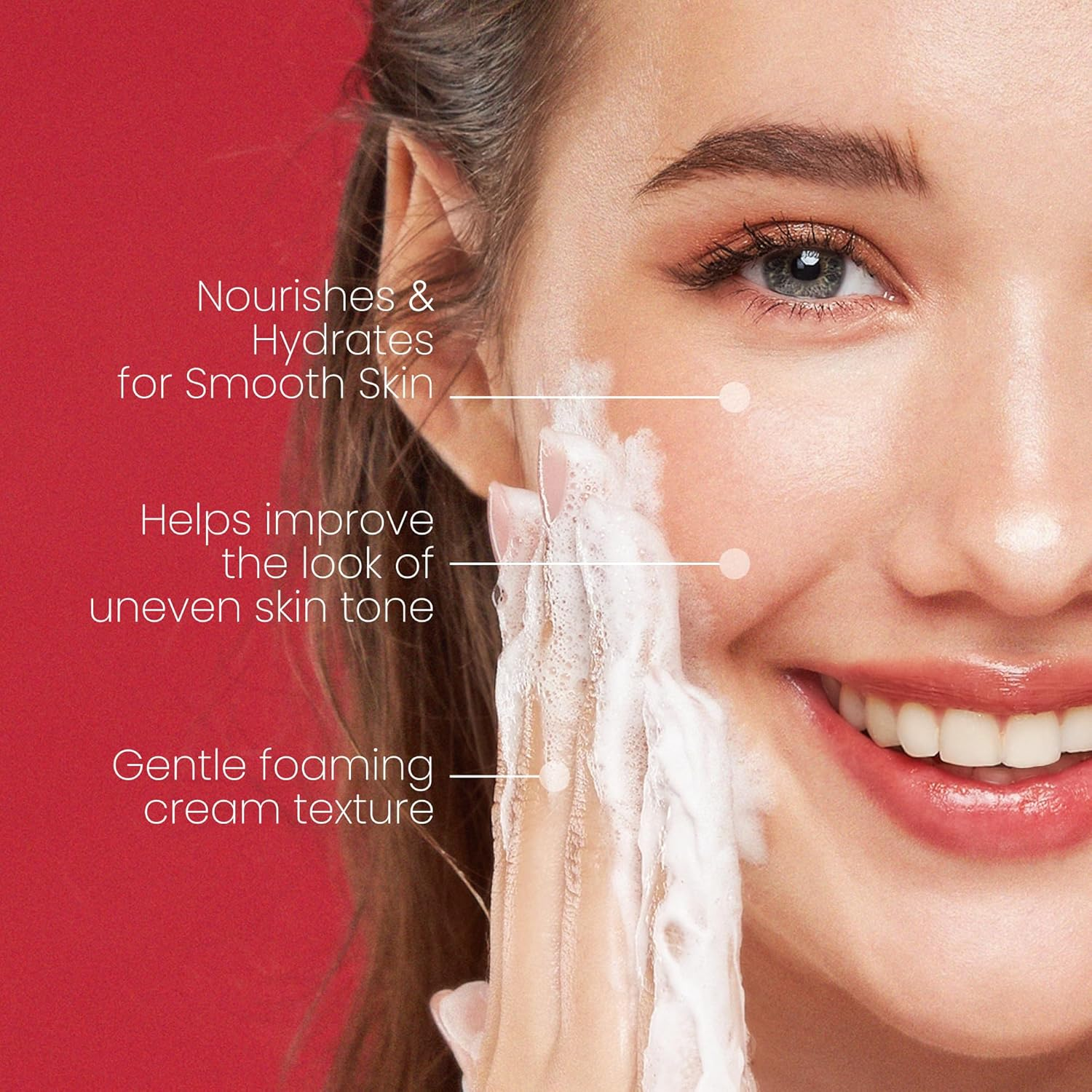 Koji White Kojic Acid Skin Brightening Face Wash for Exfoliating Face, Hydrating Face Moisturizer, Vegan Face Wash, Even Skin Tone with Vitamin C, Flower Extracts, Vitamin E, 2.54 Fl Oz image number 6