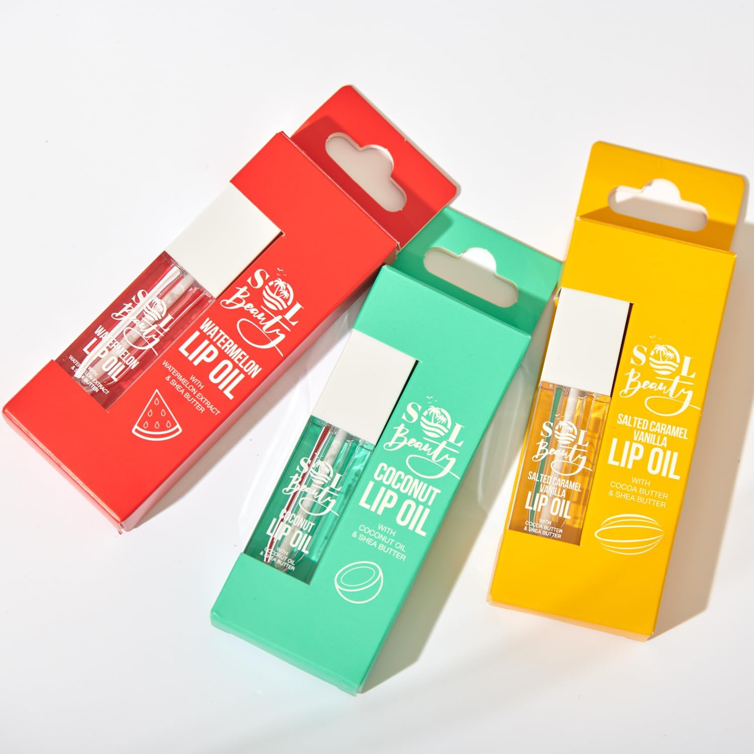 Sol Beauty Coconut Lip Oil with Coconut Extract and Shea Butter, Nourish, Hydrate and Soften Your Lips, Vegan Friendly and Cruelty Free Lip Oil 2 X 3G image number 2