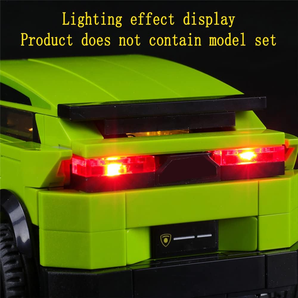 GEAMENT Light Kit Compatible with  Lamborghini Urus ST-X & Huracan Super Trofeo EVO - for Speed Champions 76899 ( Set Not Included) image number 3