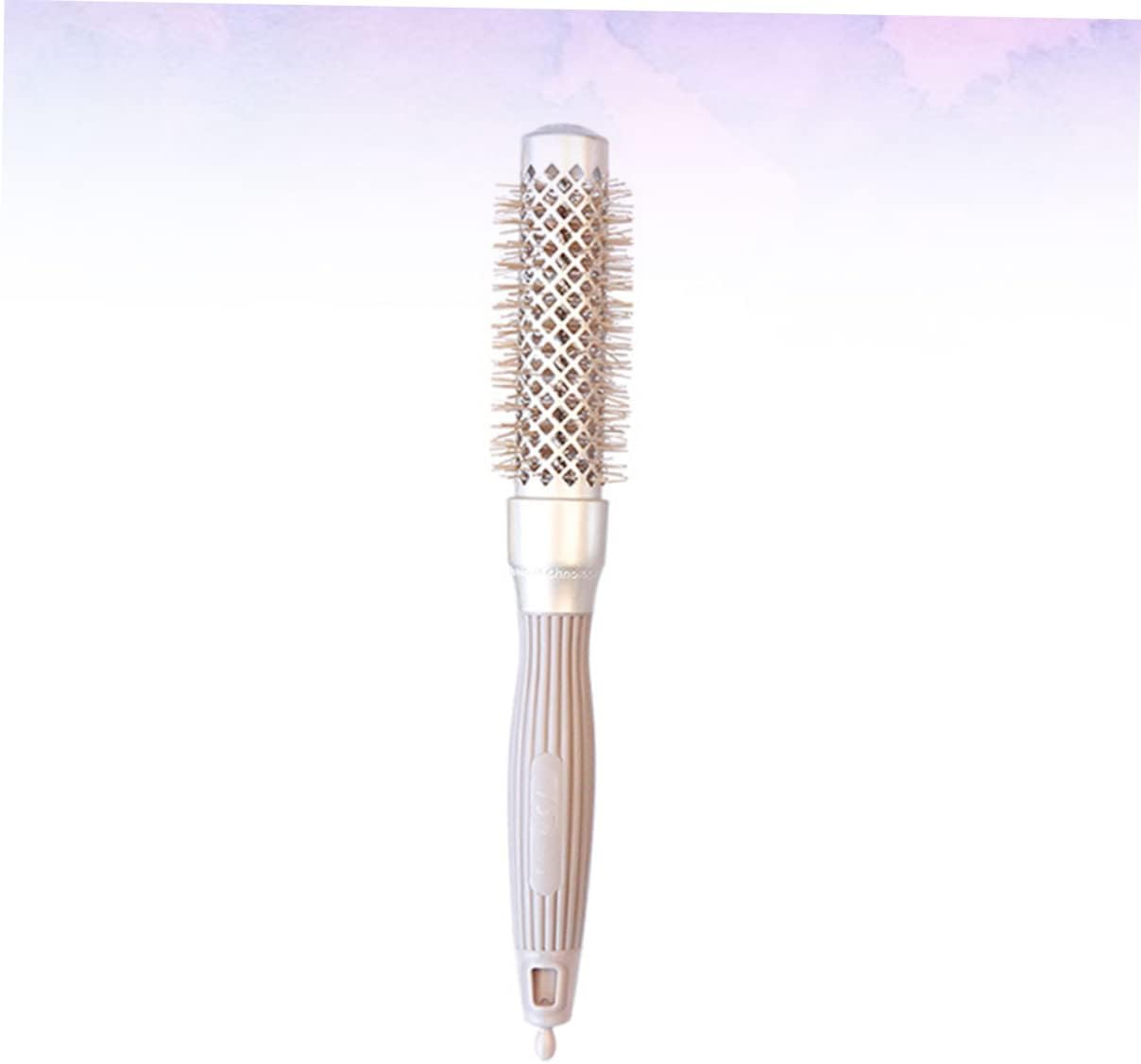 FOYTOKI Hair Curling Comb Aluminum Tube Curling Brush 32# Anti-Static Multi-Purpose Styling Tool for Salon and Home Use