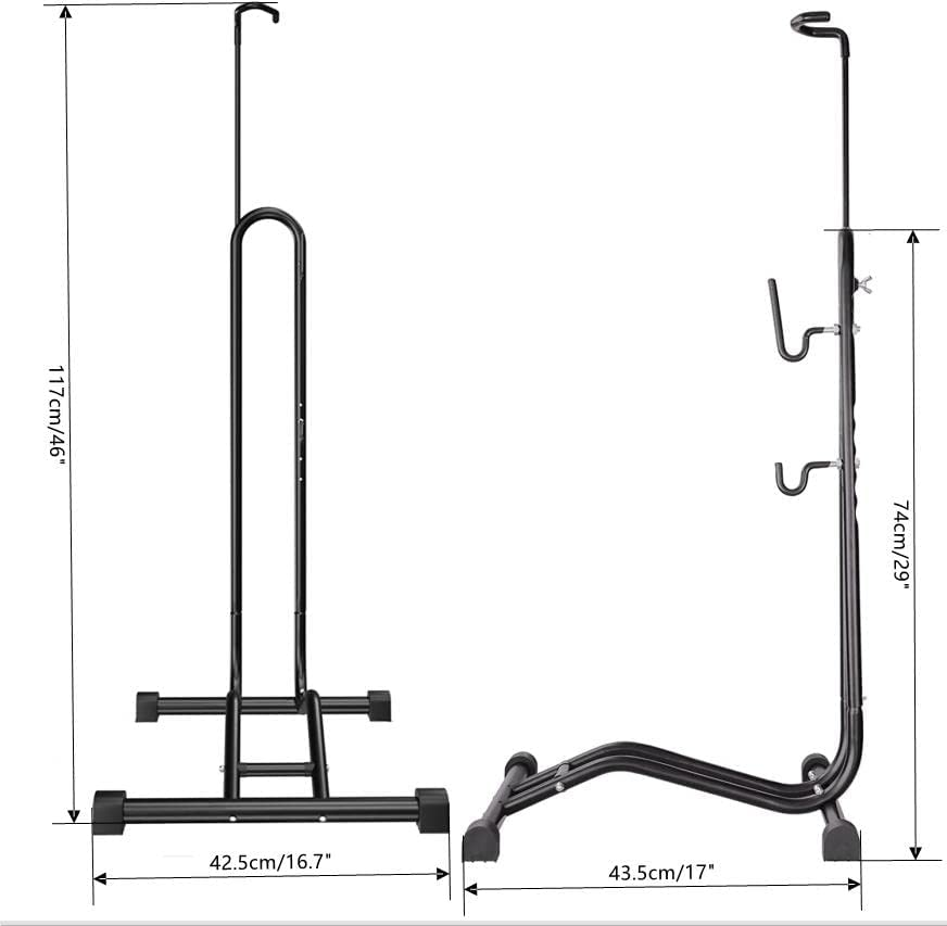COMINGFIT Bicycle Stand, Premium Quality Vertical & Horizontal Adjustable Bicycle Floor Parking Rack, Fat Bike Stand Racks, Space-Saving Rack, Multi-Use Freestand Rack Indoor Outdoor Garage Storage image number 3