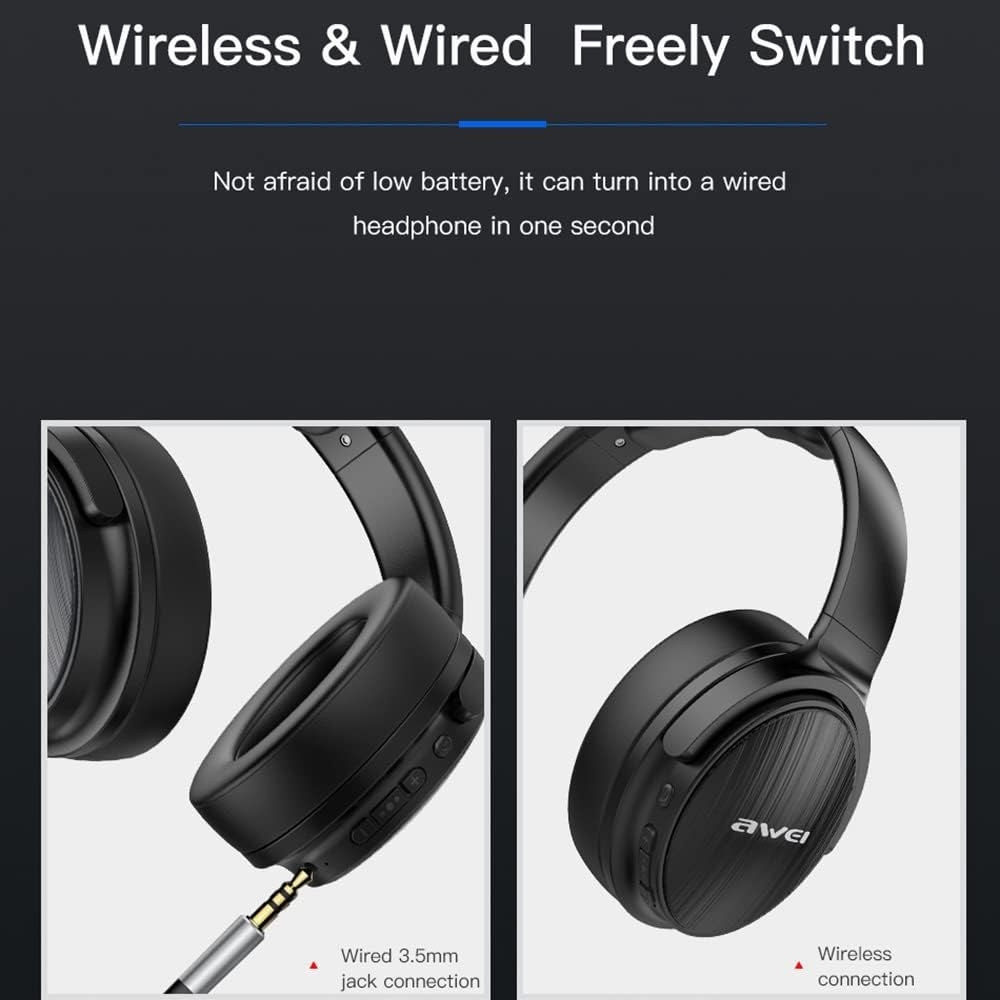 Awei A780BL Wireless Bluetooth V5.0 Headphones Foldable 40Mm Driver Unit with TF Card Slot (Australia Stock) image number 6