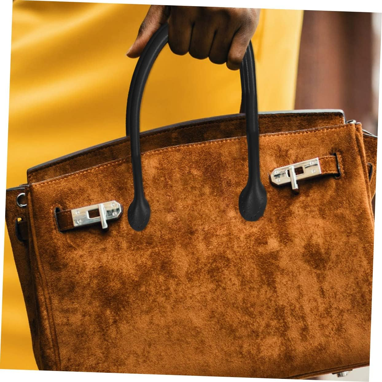 ULDIGI Leather Handbag Handle DIY Bag Strap Purse Handle Belt Tote Bag Replacement Accessories image number 3