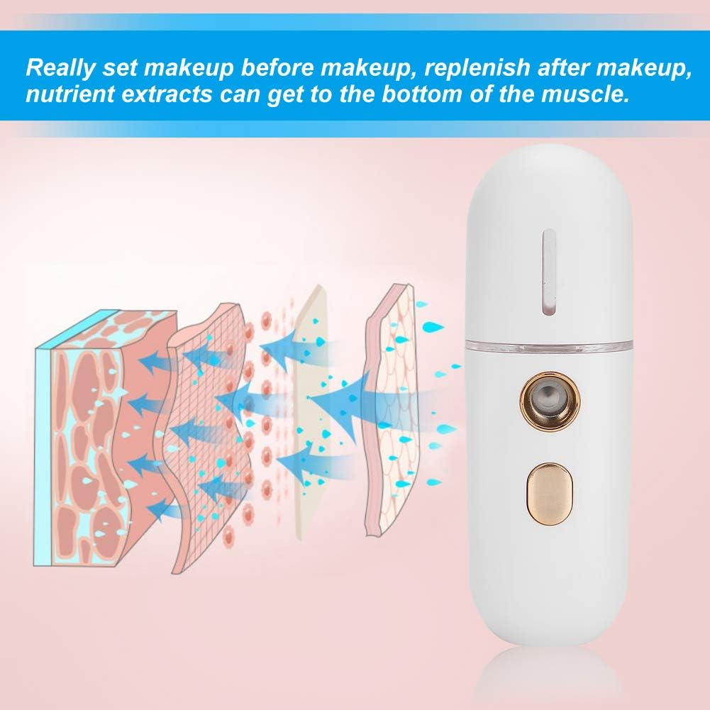 Face Mist Sprayer, Face Steamer, Nano Face Mist Spray Moisturizing Portable for Women Girls image number 2