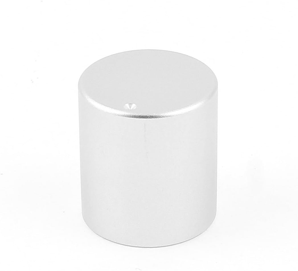 Uxcell Silver Tone Solid Aluminum Hifi Speaker Radio Volume Knobs 20X22Mm image number 1