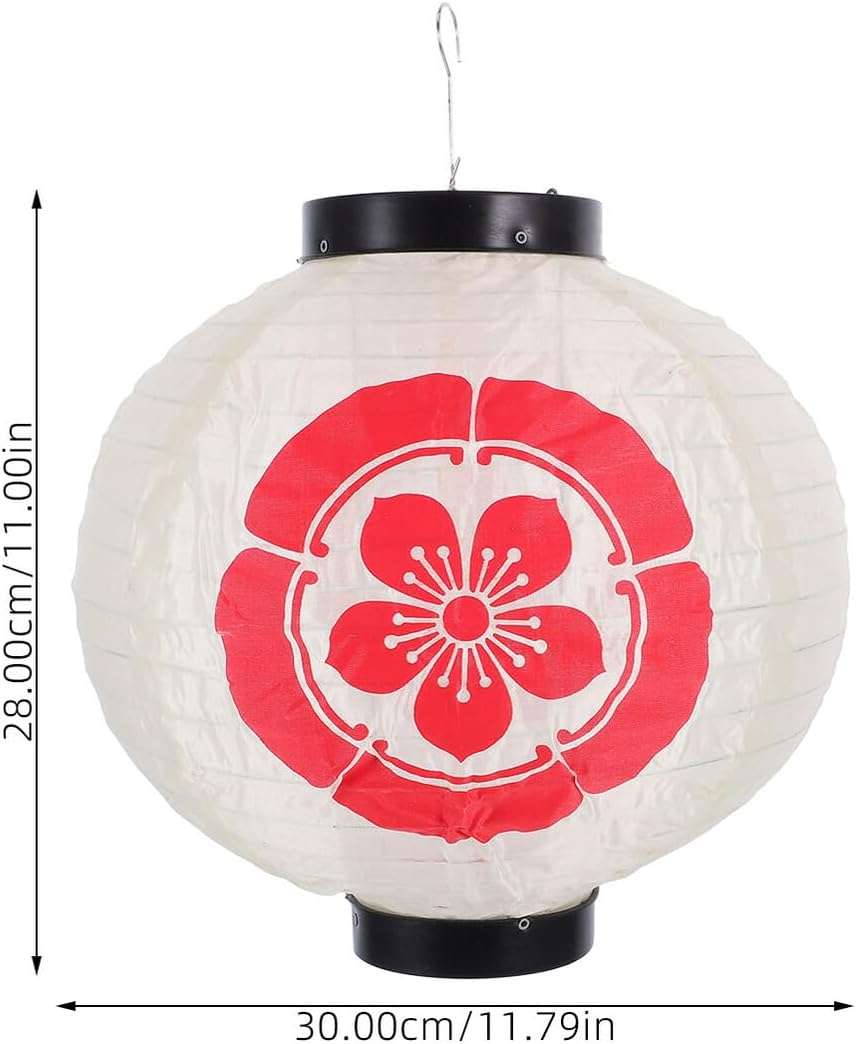 INOOMP Japanese Hanging Lantern Fabric Decorative Pendant for Outdoor Indoor Party Festival Weather Resistant Japanese Style Lantern for Restaurant Home Decor image number 2