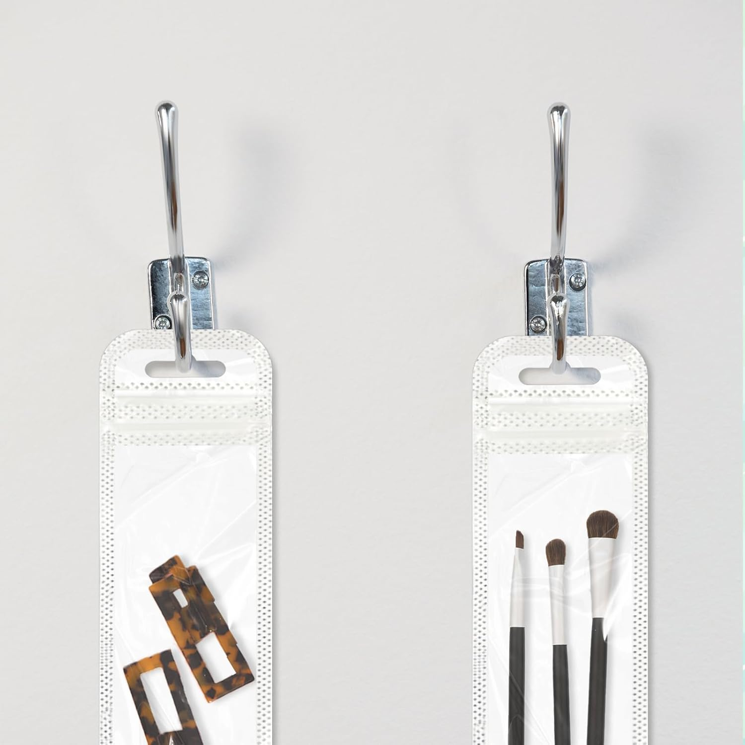 TEAONE Pen Packaging Bags, 100PCS Holographic Ziplock Packaging Bag for Packaging Lipgloss, Jewelry, Candy, Makeup Brush (4.5 X 18.5Cm) image number 3