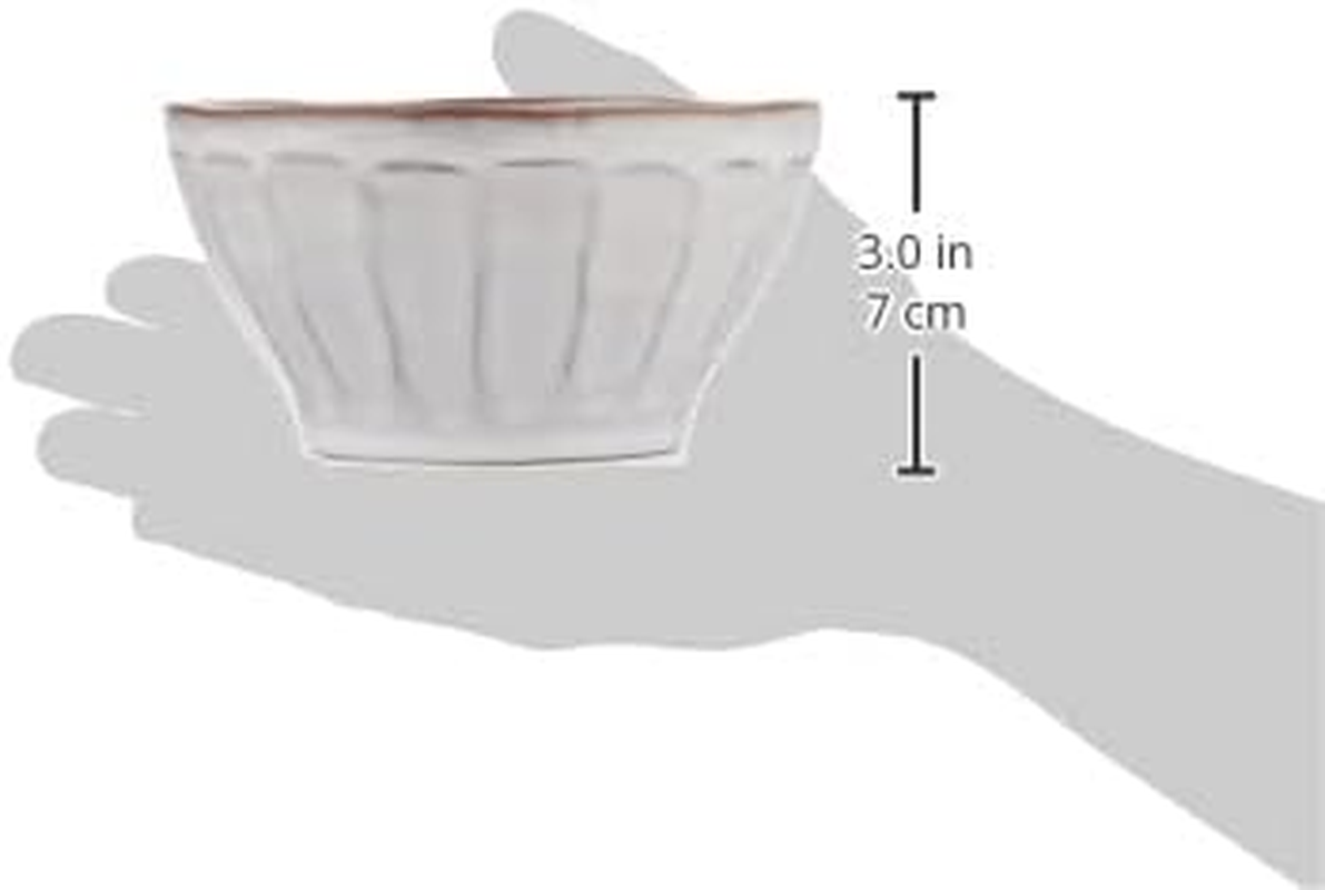 Koyo Pottery 13510035 Cafe Tableware, Coffee, Cafe Au Lait Bowl, 5.1 Inches (13 Cm), Rafelum, Smoke, White, Made in Japan image number 5