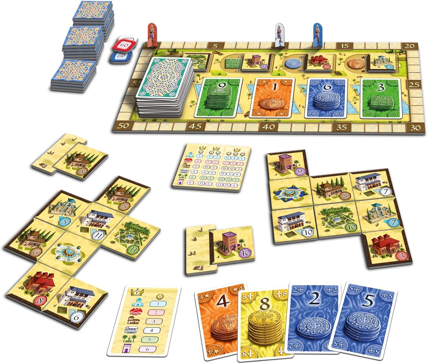 Queen Games Alhambra Board Game for 2-6 Players, Ages 8+, Compact Edition image number 3