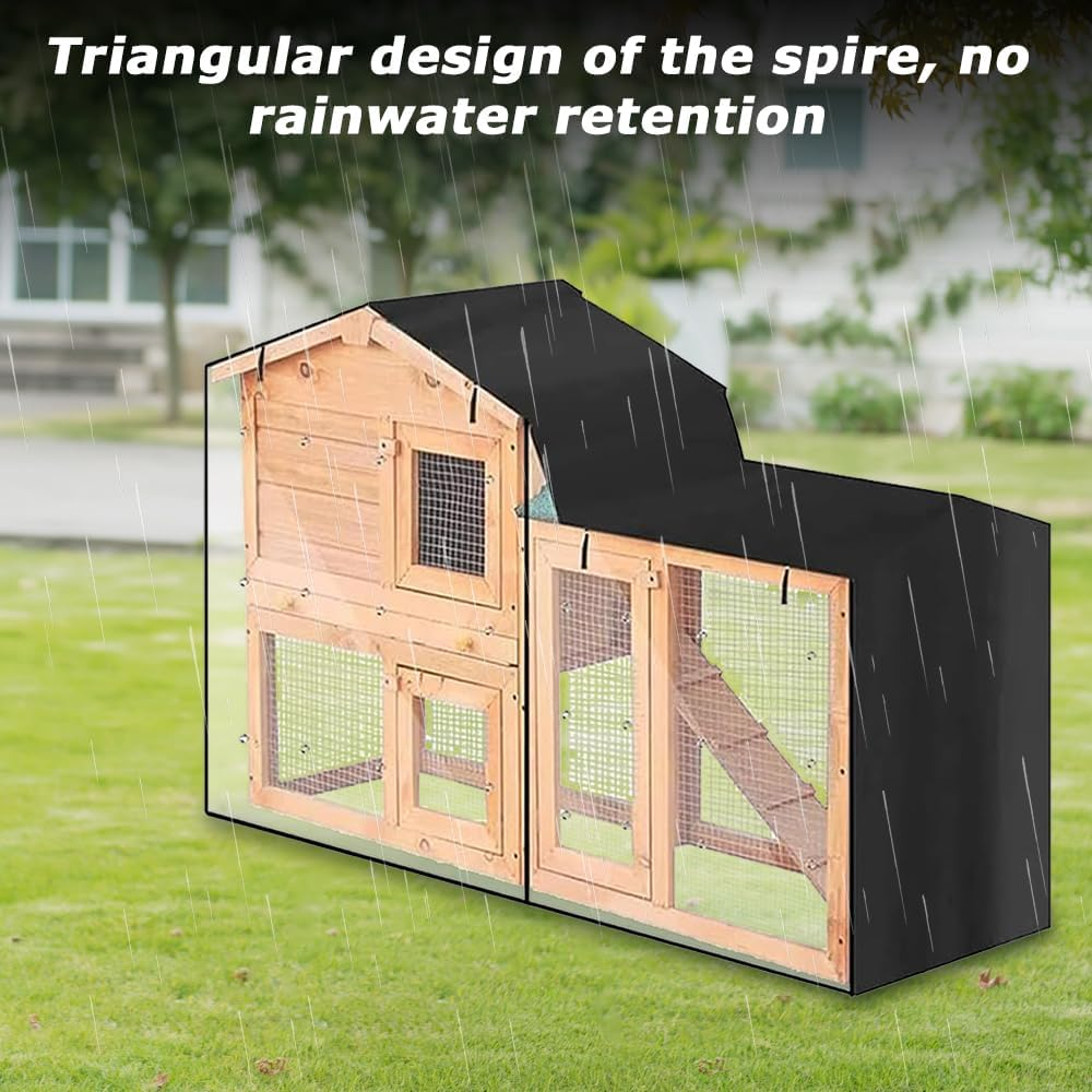 Small Animal Cage Cover,Bird Cage Cover,Rabbit Dust Cover,Pet House Dust,For Night Waterproof Windshield Light Proof Parrot Cage Cover Breathable Washable(Black)