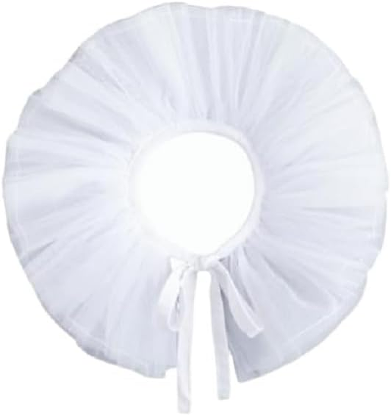 1 Pieces Halloween Mesh Neck Ruffle Neck Collar Retro Collar Accessories for Halloween Party Decorative Scarf