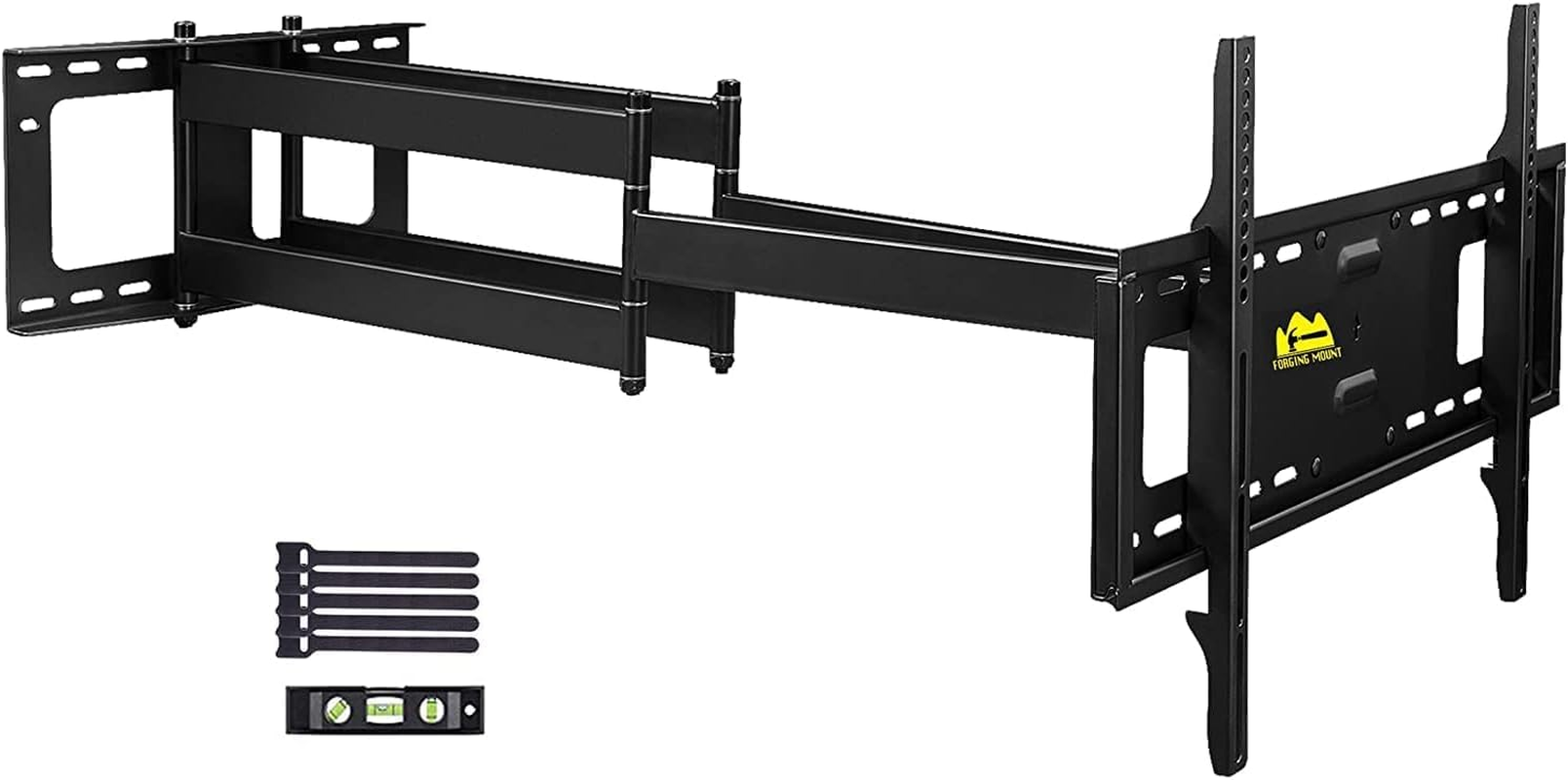 FORGING MOUNT Long Extension TV Mount for 50-90Inch Tvs, Heavy Duty TV Wall Mount with 108Cm Dual Arm, Full Motion TV Bracket Holds up to 90KG,VESA 600X400Mm Compatible,Includes Level and Cable Ties image number 5