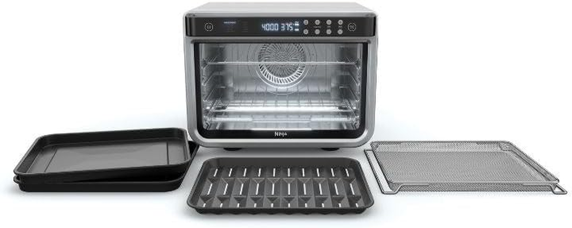 Ninja Foodi 8-In-1 Pro Air Fry Oven, Extra Large, Black/Grey image number 6