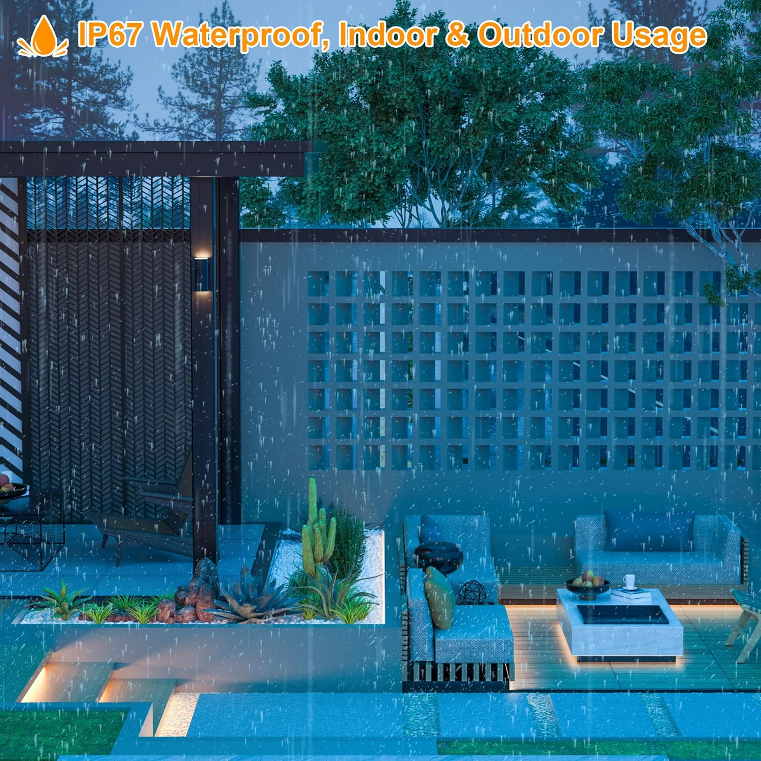 16.4Ft Neon LED Strip Light, Cozylady Warm White Waterproof Rope Light with Power Supply and Dimmer Controller, 5M Flexible DIY Silicone 24V LED Neon Rope Light for Kitchen Indoor Outdoor Decor image number 1