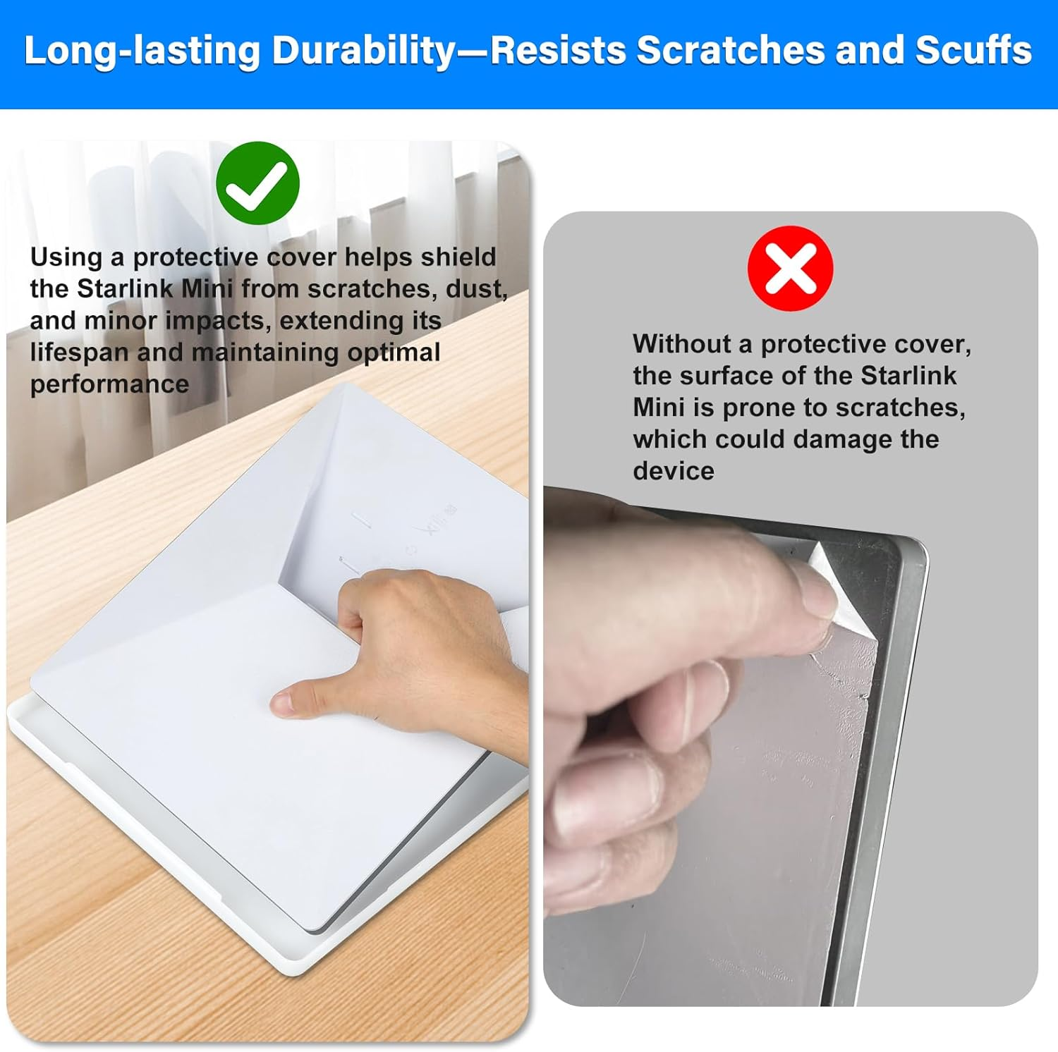 Zeroffi Starlink Mini Protector Case, Protective Shell PC Cover for Starlink Mini Dish, Starlink Mini Accessories image number 5