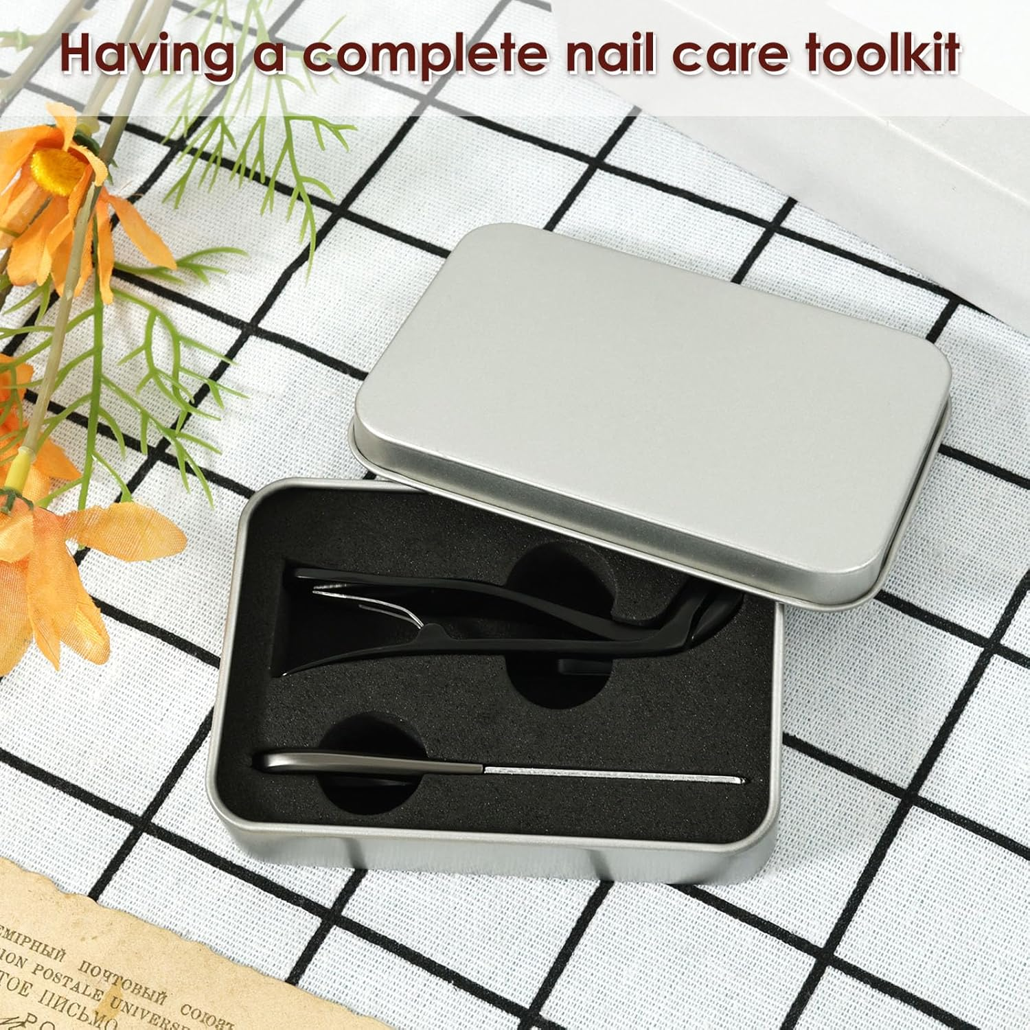 4 Pcs Nail Clipper Angled Head for Senior Ergonomic Toenail Trimmer for Thick Nails with Wide Jaw Opening Fingernail Clippers with Nail File for Men Women