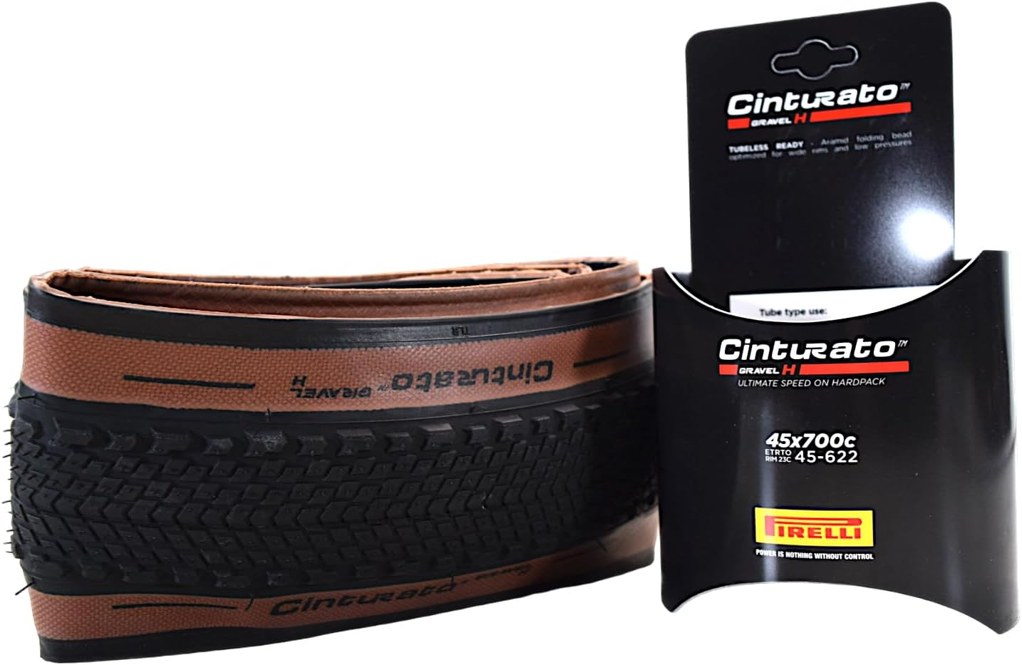 Pirelli Cinturato Gravel H Bike Tire, Hard Gravel Surfaces, Tubeless Ready Clincher TLR, Grip & Adapt, Advanced Puncture/Cut Protect, (1) Tire, Black or Tan Sidewall / 700C or 650B Sizes image number 6