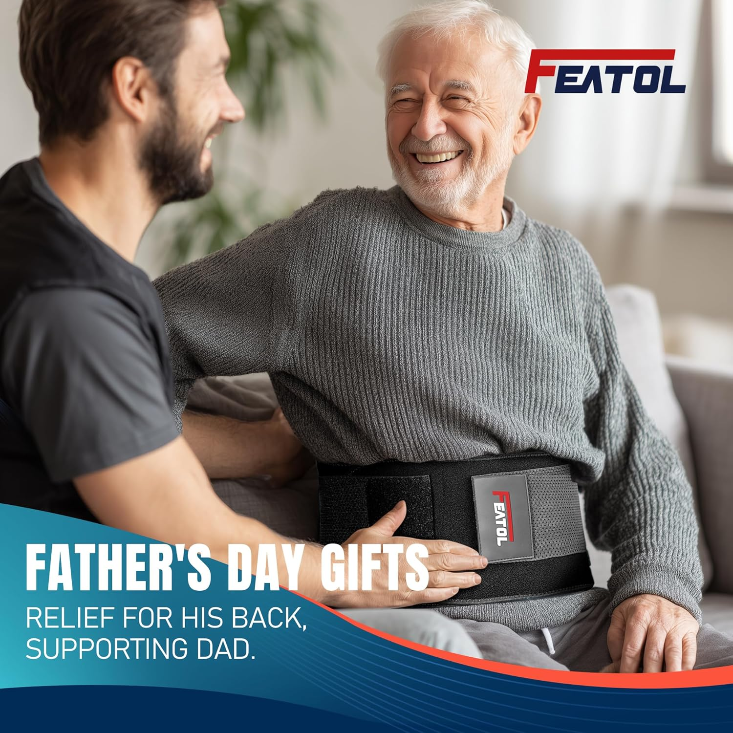 FEATOL Back Brace for Lower Back Pain, Back Support Belt for Women & Men, Breathable Lower Back Brace with Lumbar Pad, Lower Back Pain Relief for Herniated Disc, Sciatica, Scoliosis plus Size (Waist image number 5