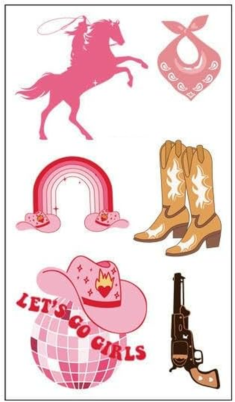 Cowboy Tattoo Stickers Cartoon Tattoo Stickers Cute Face Stickers Temporary Stickers image number 1