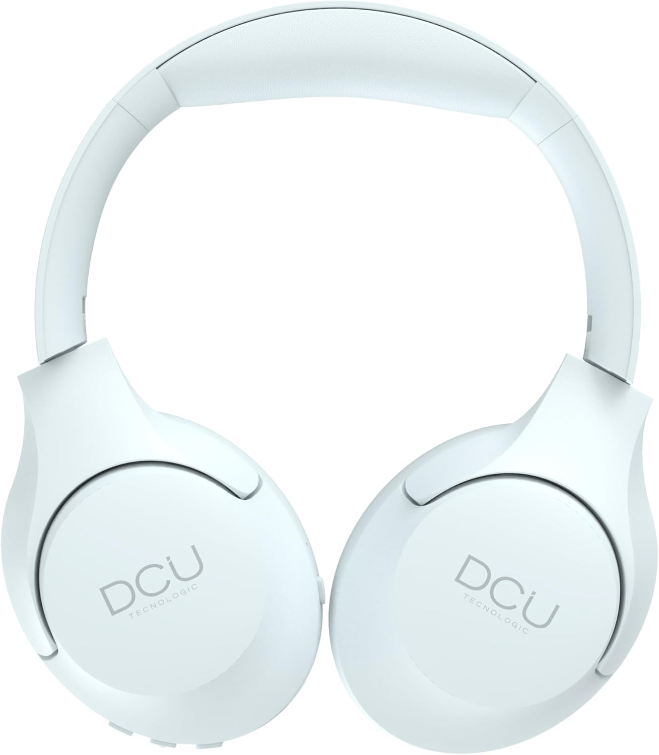 DCU TECNOLOGIC Wireless Bluetooth Headphones - 15 Hours of Use - USB-C Charging - Multifunctional Headphones with Foldable Headband - White image number 1