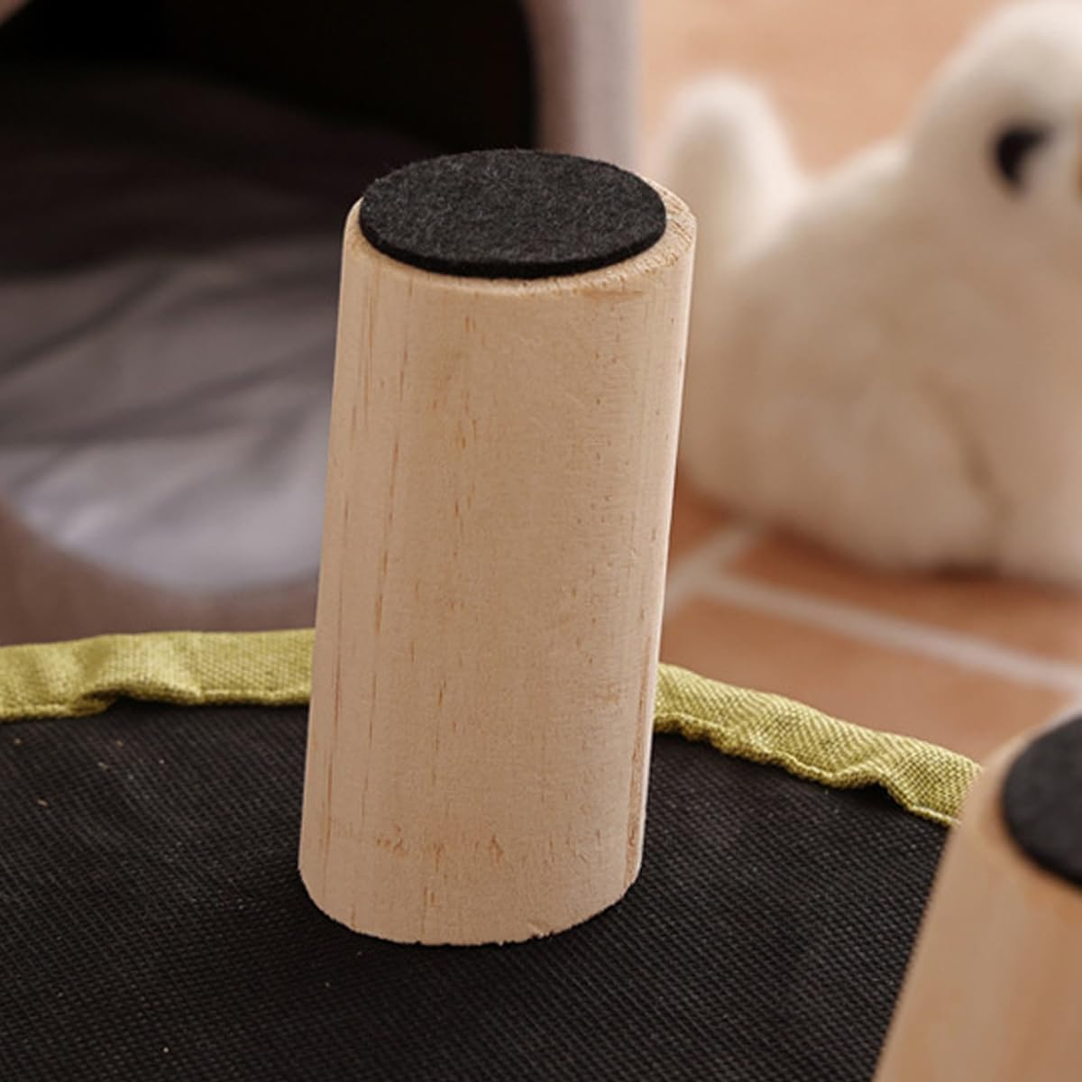 AIMALL Multi-Functional Wooden Cat Nest Stool with Soft Cushion and Three Colours (13.4 X 13.8 Inches) image number 2