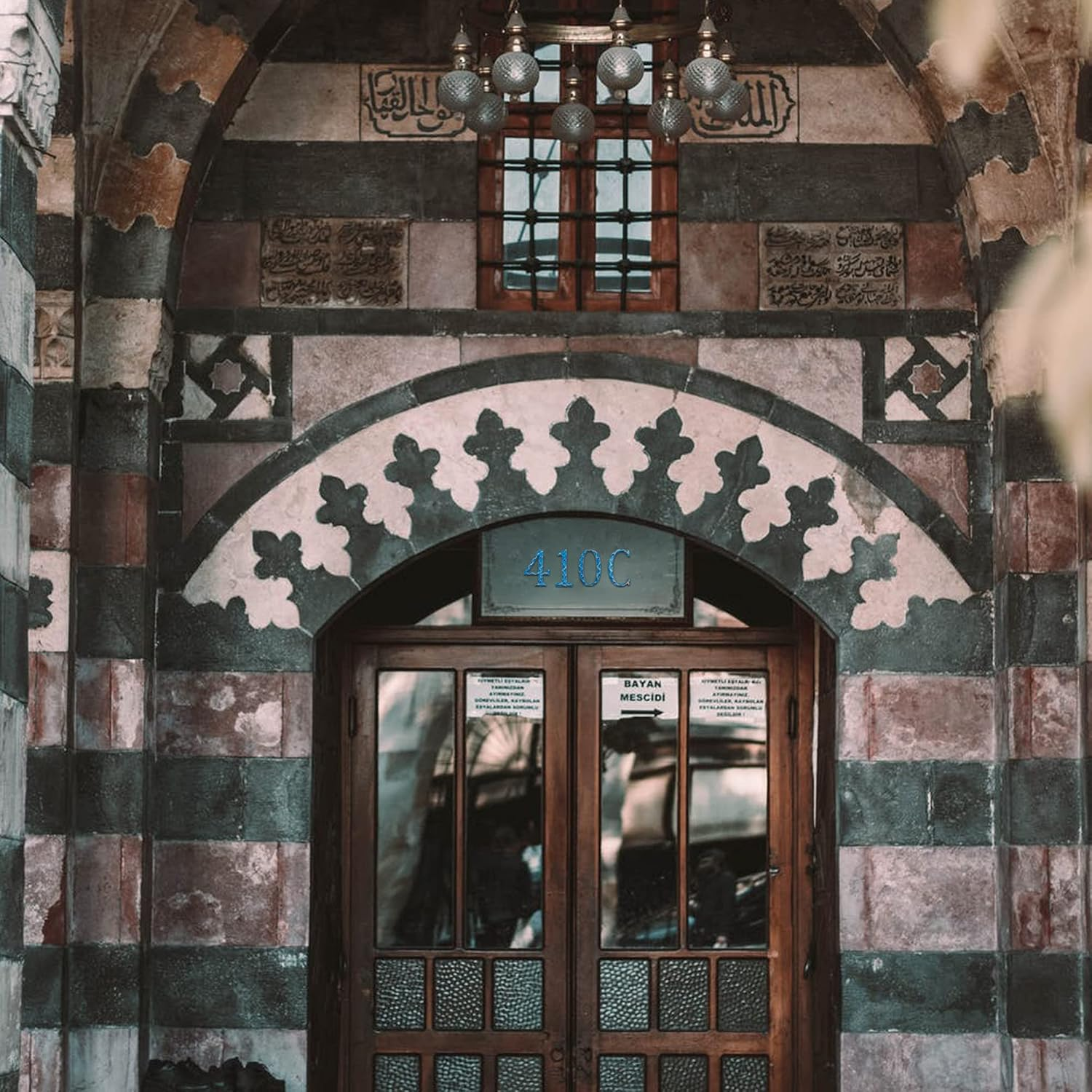 5.5 Inch House Numbers- Unique Cast Iron Metal Address/Mailbox Number for outside or Front Door, Handmade Gold & Blue Finish (Number 4) image number 5