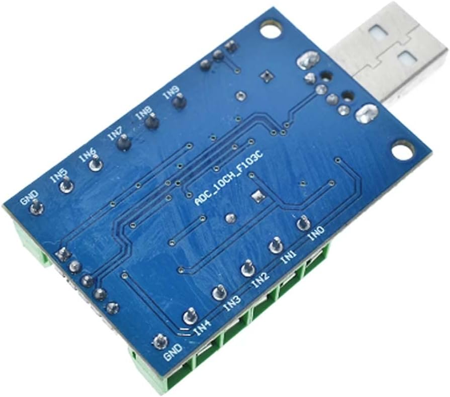 STM32F103C8T6 USB Interface 10 Channel 12Bit AD Sampling Data Acquisition STM32 UART Communication ADC Module image number 3