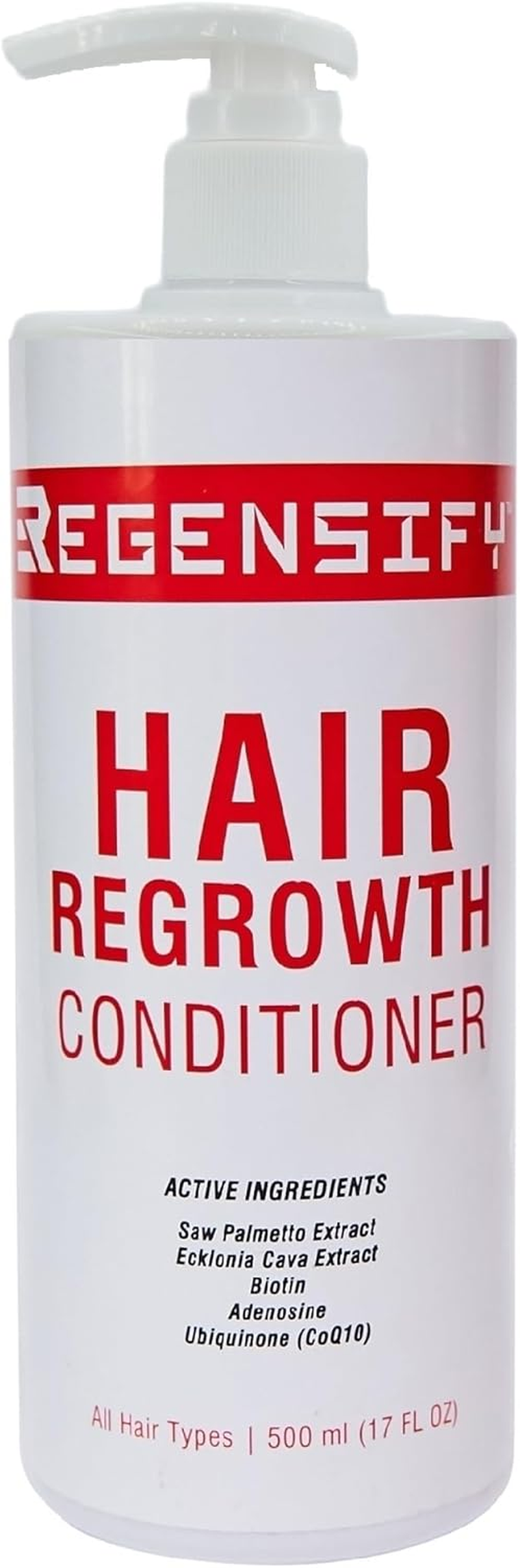 REGENSIFY Hair Regrowth Conditioner 500 Ml (17 FL Oz) [Adenosine and Coenzyme Q10 Conditioner with Biotin & DHT Blockers] image number 2