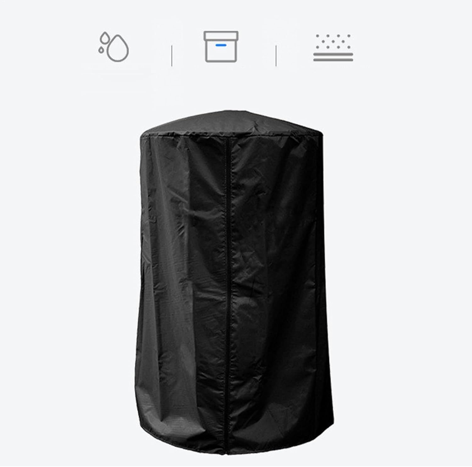 Downspout Splash Silencer - 6.6X29.97Cm Metal Cotton Noise Reducer, Adjustable Gutter Guard Insert, Outdoor Drainage Ditch Dampener | Rain Noise Reduction for Park Garden Yard Backyard Patio - Black image number 3