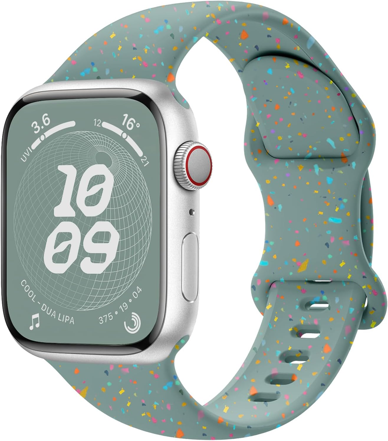 Sport Bands for Apple Watch Band 40Mm 41Mm 38Mm 44Mm 45Mm 46Mm 42Mm Iwatch Bands for Women Kids Men,Cute Recycled Plastic Silicone Strap for Apple Watch Series 10 9 8 7 6 5 4 3 SE 2Nd Ultra/2 49Mm