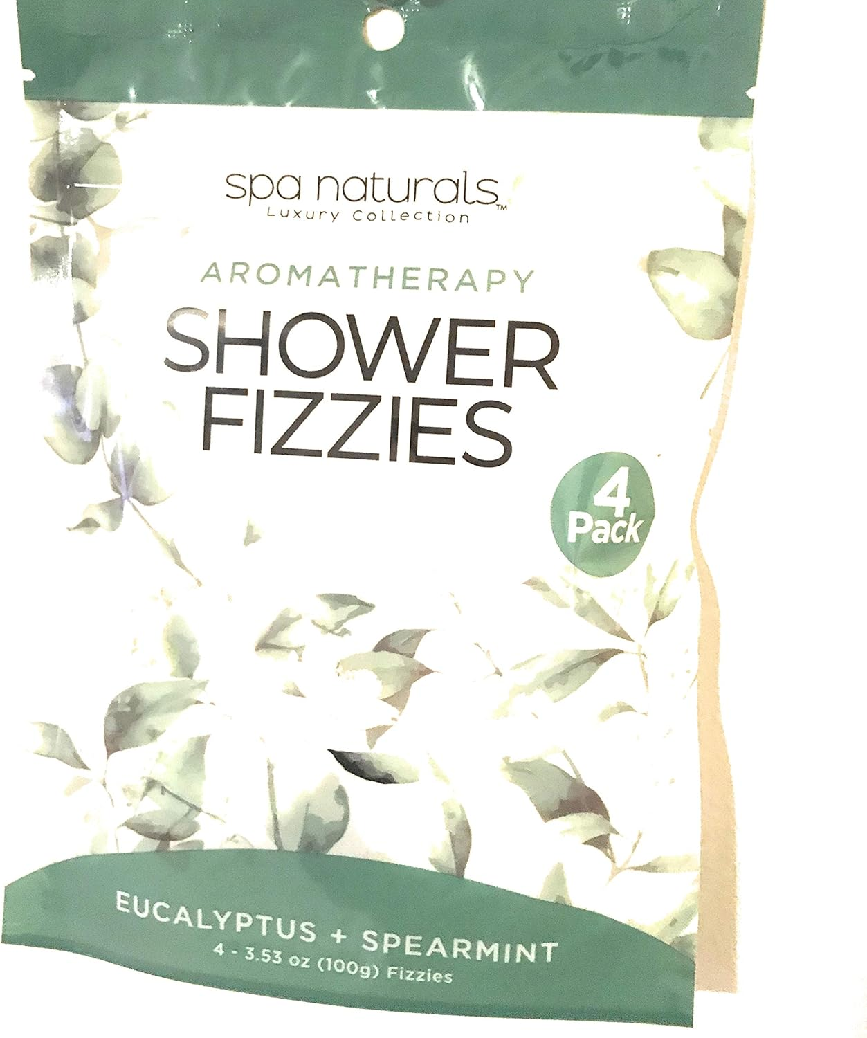 Spa Naturals Eucalyptus Mint Shower Fizzies - 4 Count - Aromatherapy Shower Steamers