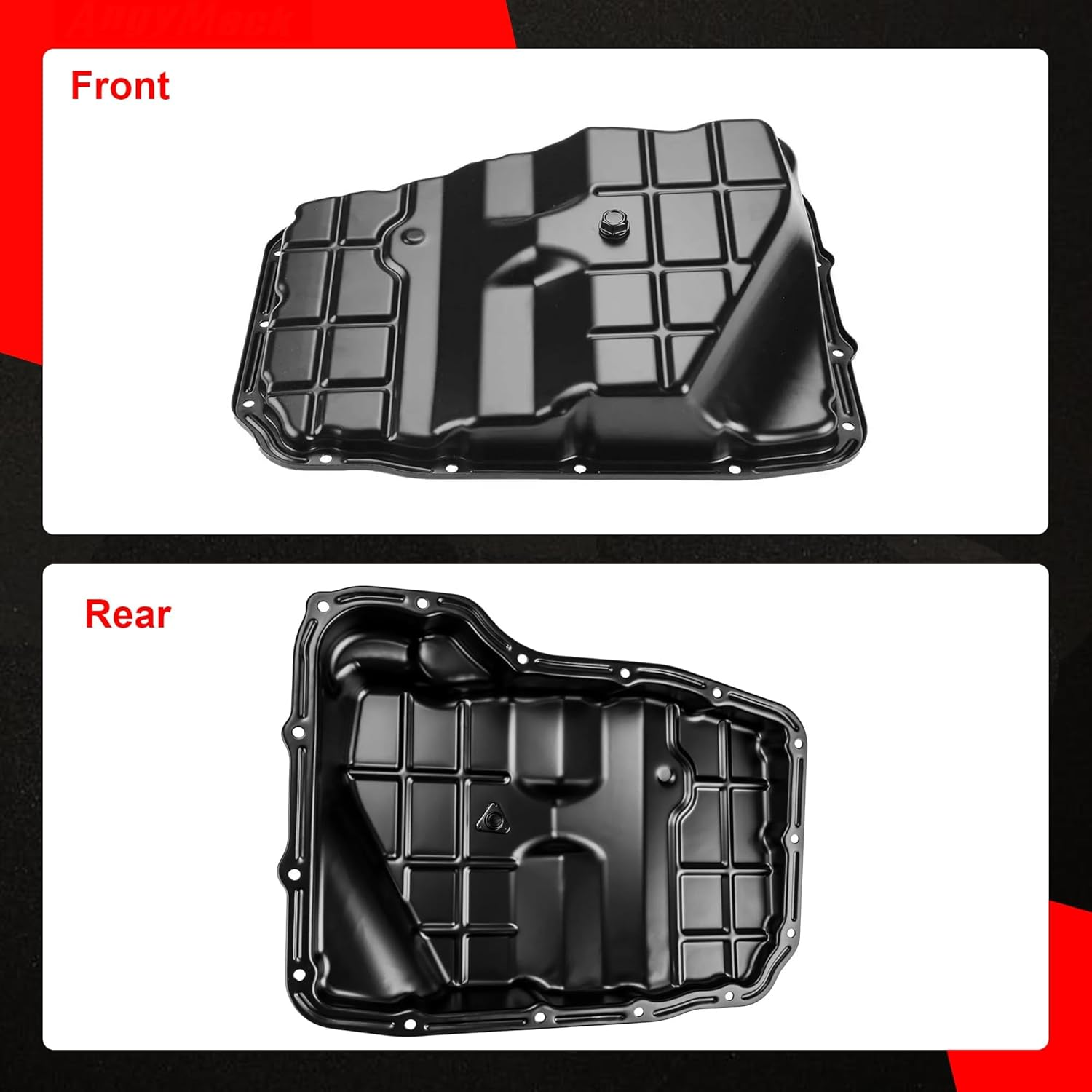 265-870 Transmission Oil Pan with Drain Plug Compatible with Dodge Dakota Durango Jeep Commander Grand Cherokee Ram 1500 2500 3500 Dakota 65RFE 68RFE 545RFE image number 4